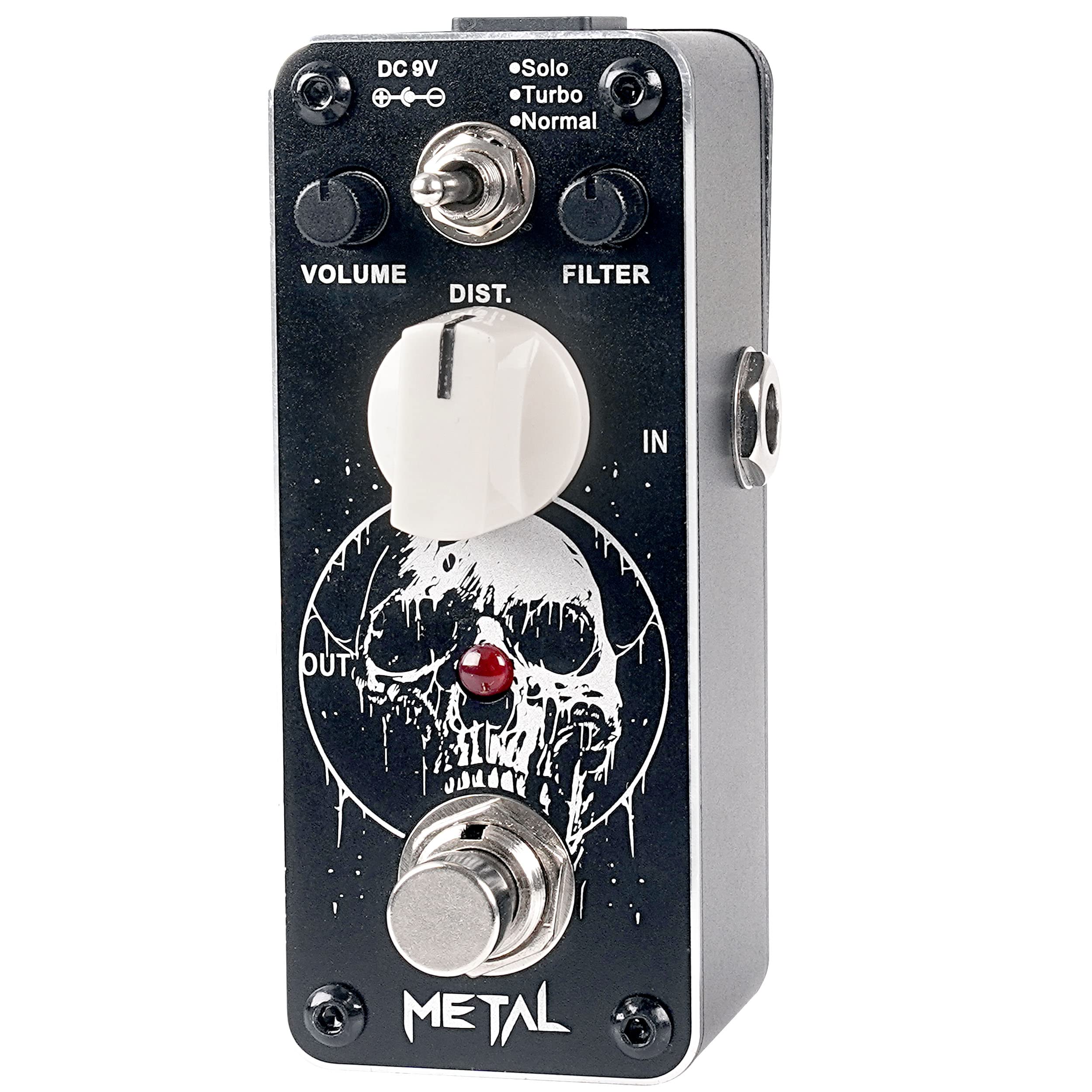 Sondery Metal Distortion Guitar Effect Pedal, Warm Smooth Wide Range Of Vintage Distortion   True Bypass, 3 Modes Of Solo Turbo 