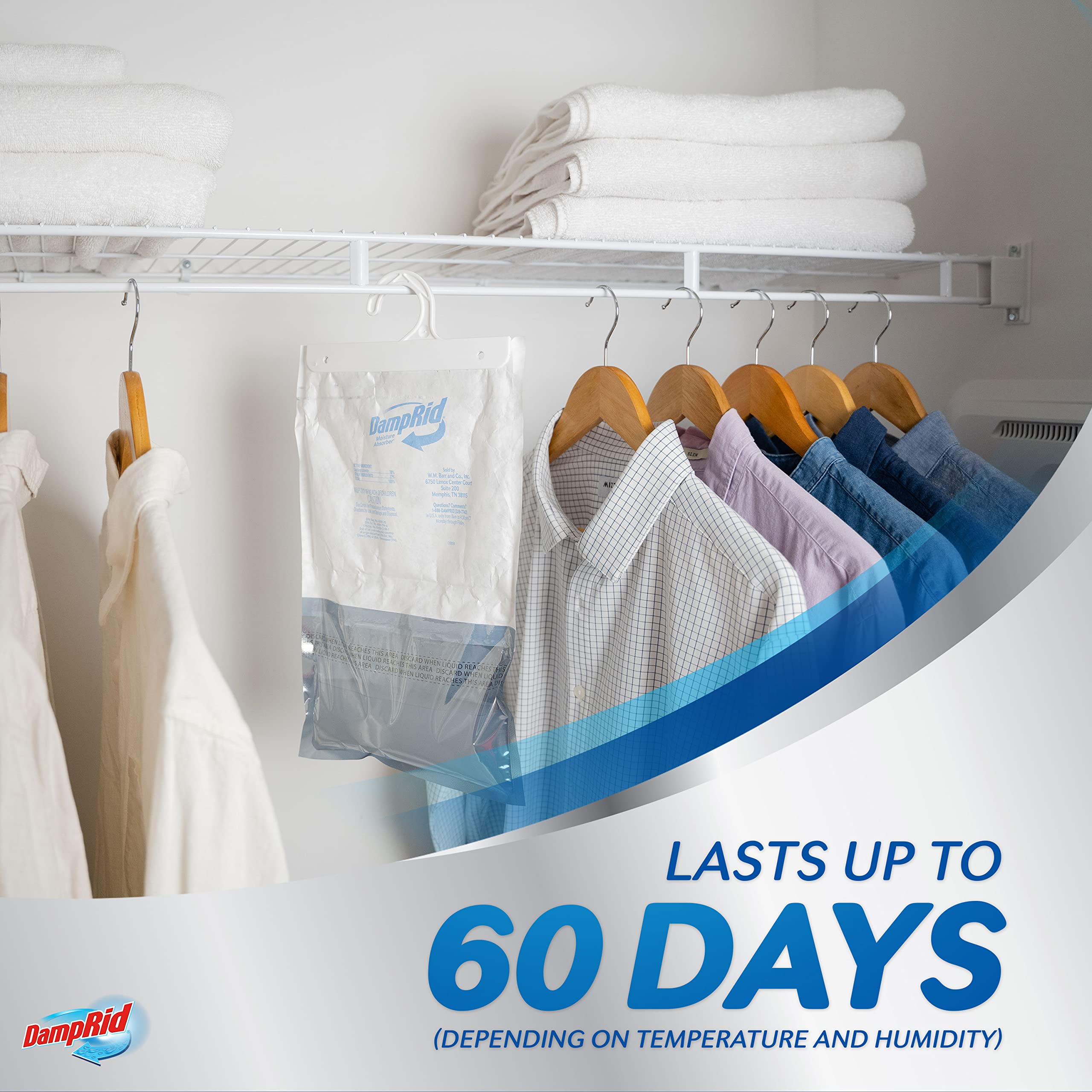 Damprid Fragrance Free Hanging Moisture Absorber - Thumbnail 3