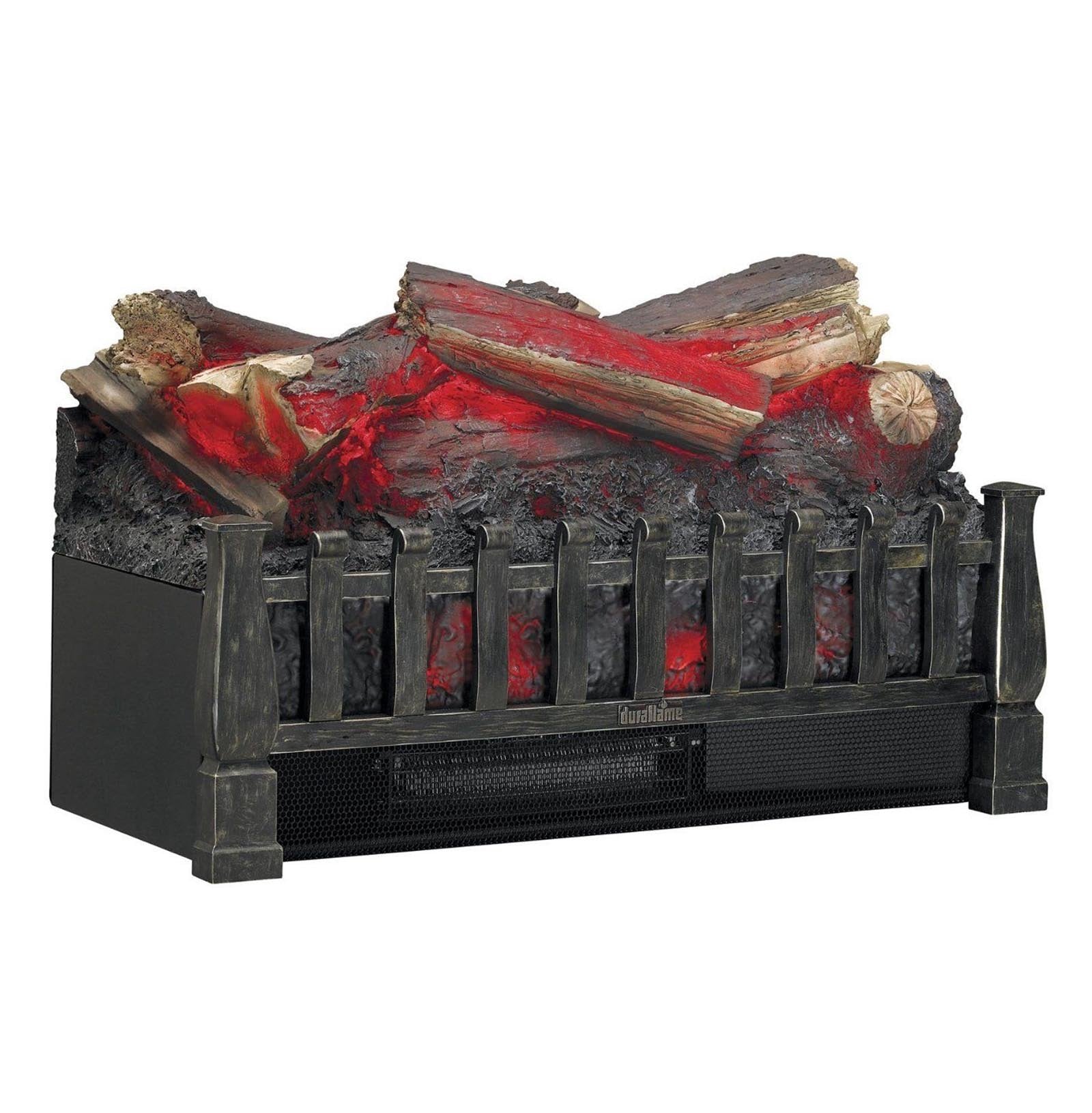 Duraflame Electric Log Set 400 Sq Ft Heater, Faux Logs Insert With Lifelike Flames For Existing Fireplaces, Remote Control Inclu