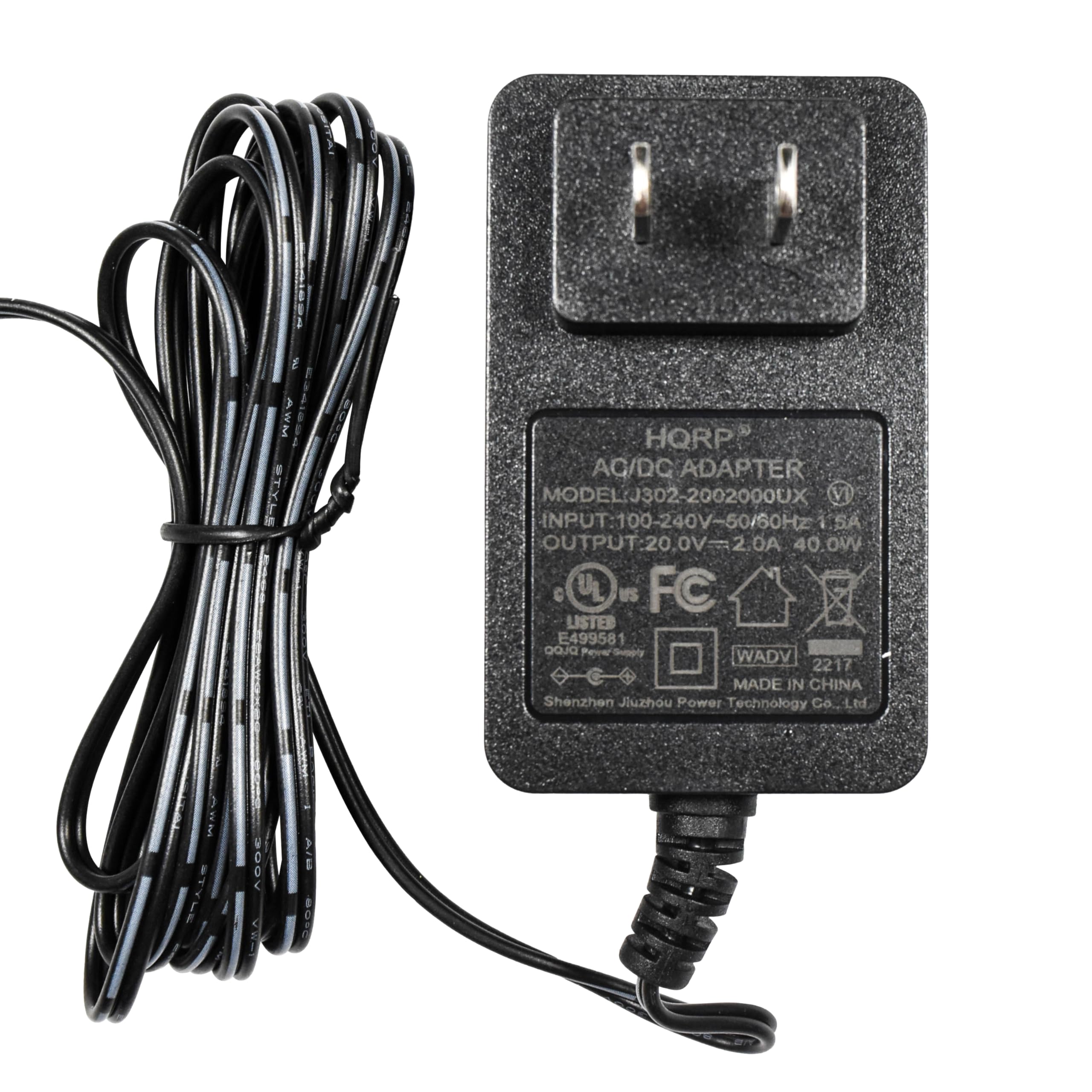 Hqrp 20V Ac Adapter Works With Bose Soundlink I Ii Iii Wireless Mobile Bluetooth Speaker, Sound Link 1 2 3, 343641 1310 17817548656 404600 Power Supply Cord Sound Link 414255 369946 1300 Ul Listed