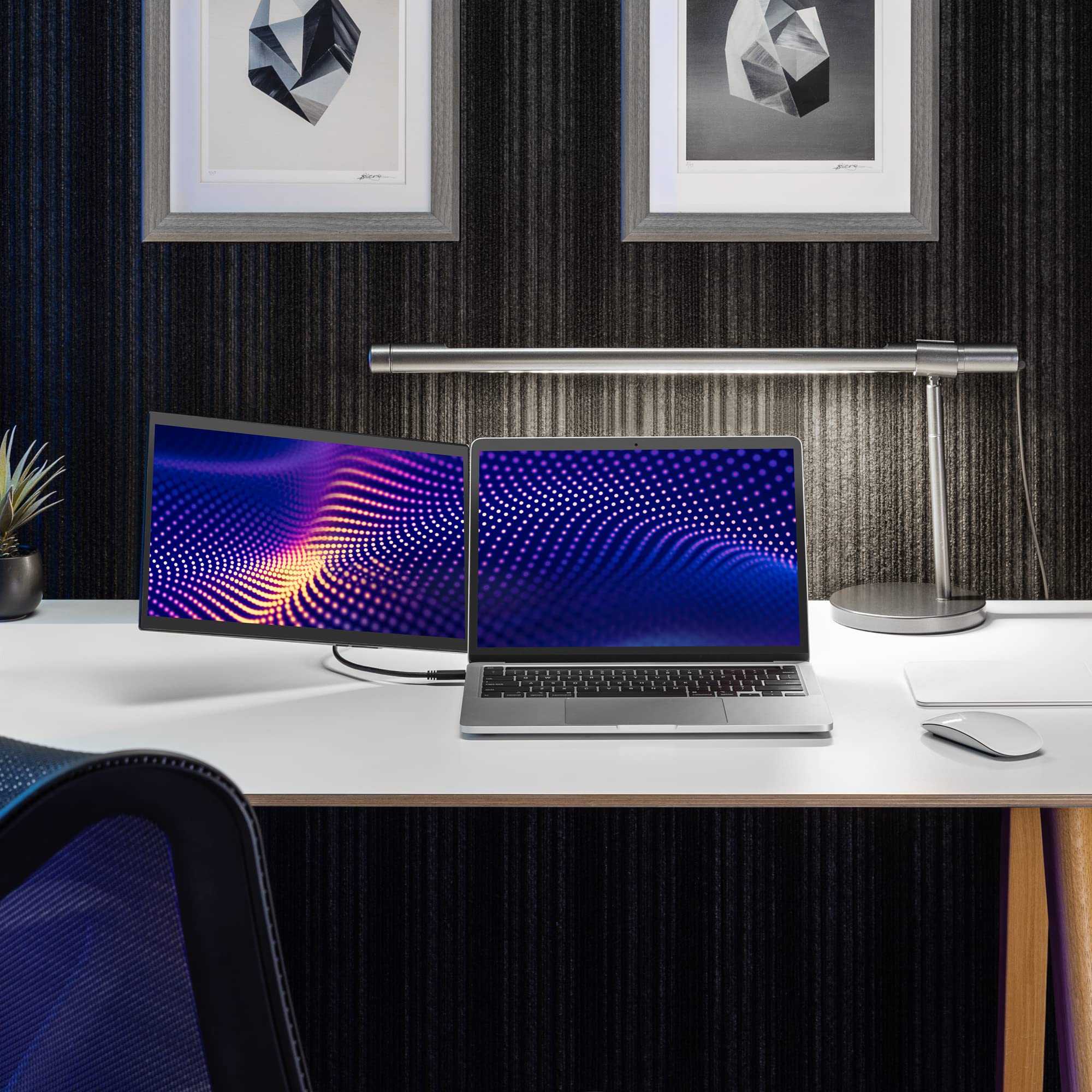 Sidetrak Swivel Pro 13.3'' Ultra Slim Attachable Portable Monitor, Fhd Ips 1080P Laptop Screens With Kickstand + Unique Patented