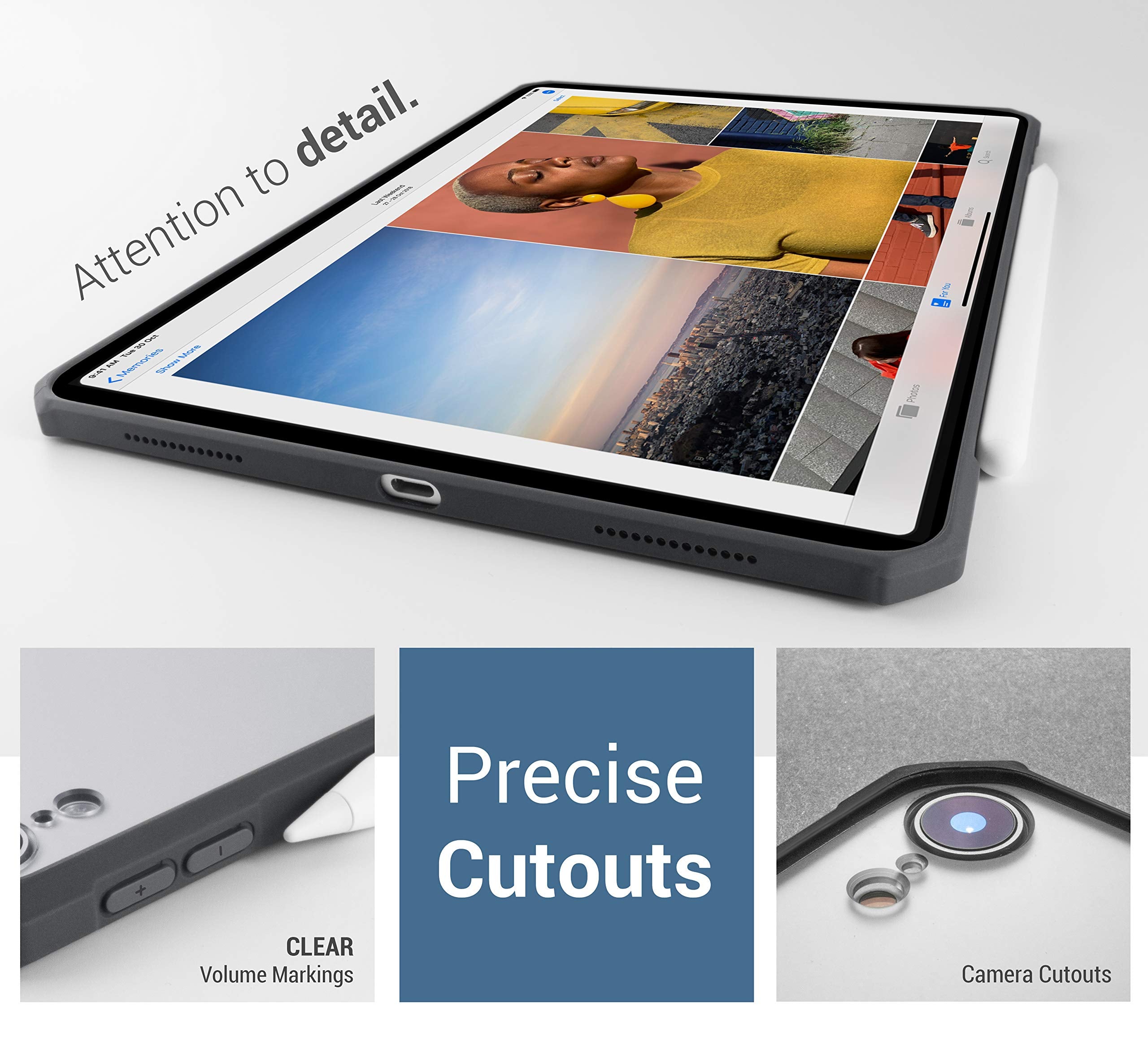 Tineeowl Ipad Air 11 Inch Case (2024) M2, 5/4 Case 10.9 Inch (2022/2020), Ultra Thin, Matte Clear Case, Supports Apple Pencil Ch