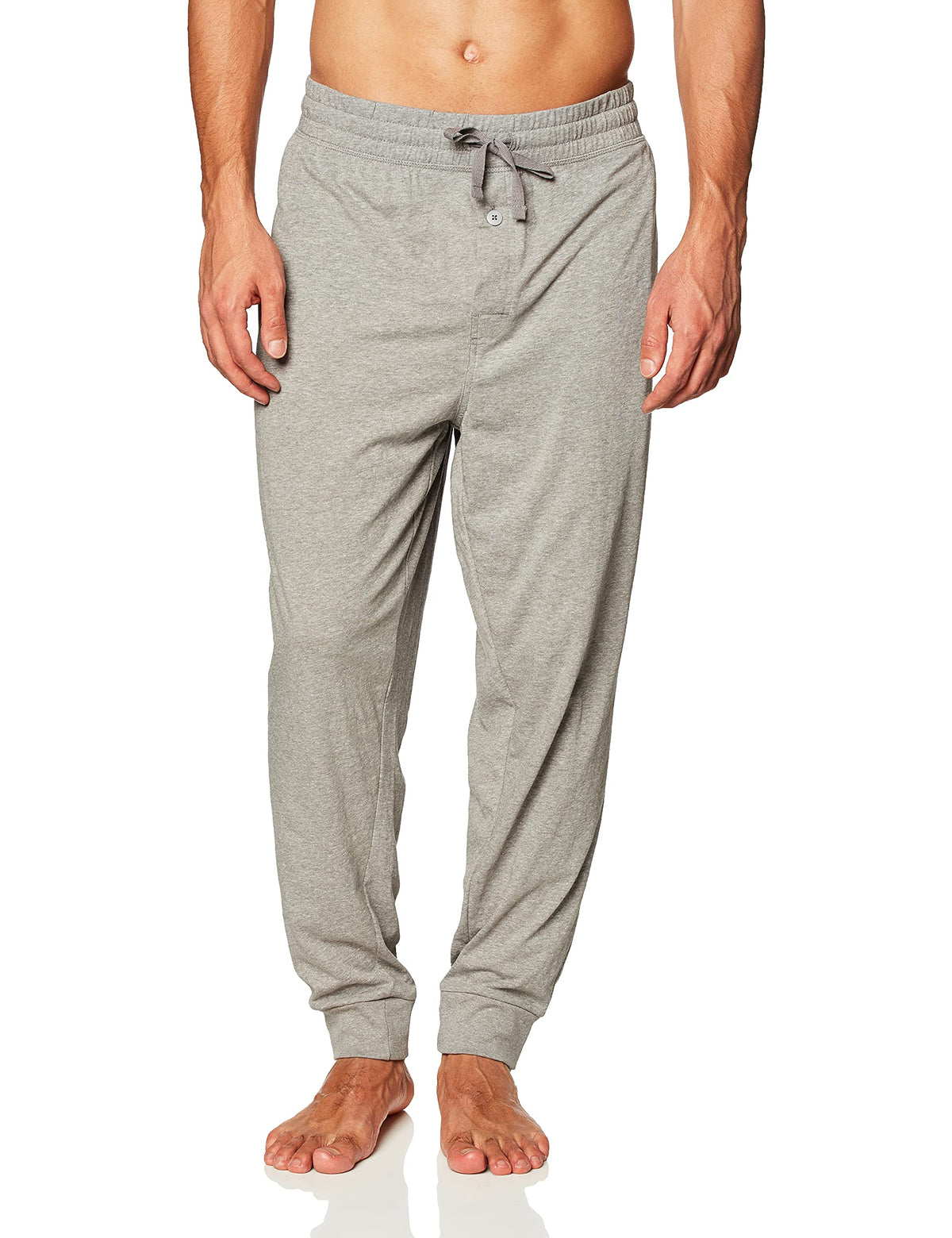 Fruit Of The Loom Mens Jersey Knit Jogger Sleep Pant (1 And 2 Packs), Grey Heather, 3X Tall