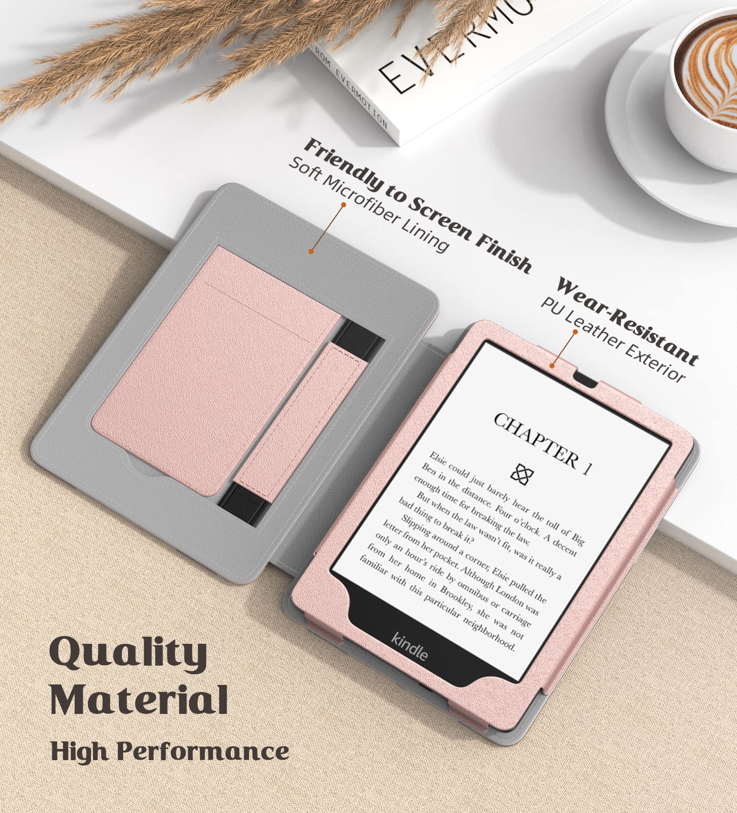 Moko Case For 6.8'' Kindle Paperwhite 11Th Generation 2021 Release, Slim Pu Shell Cover With Auto Wake/Sleep For Kindle Paperwhi