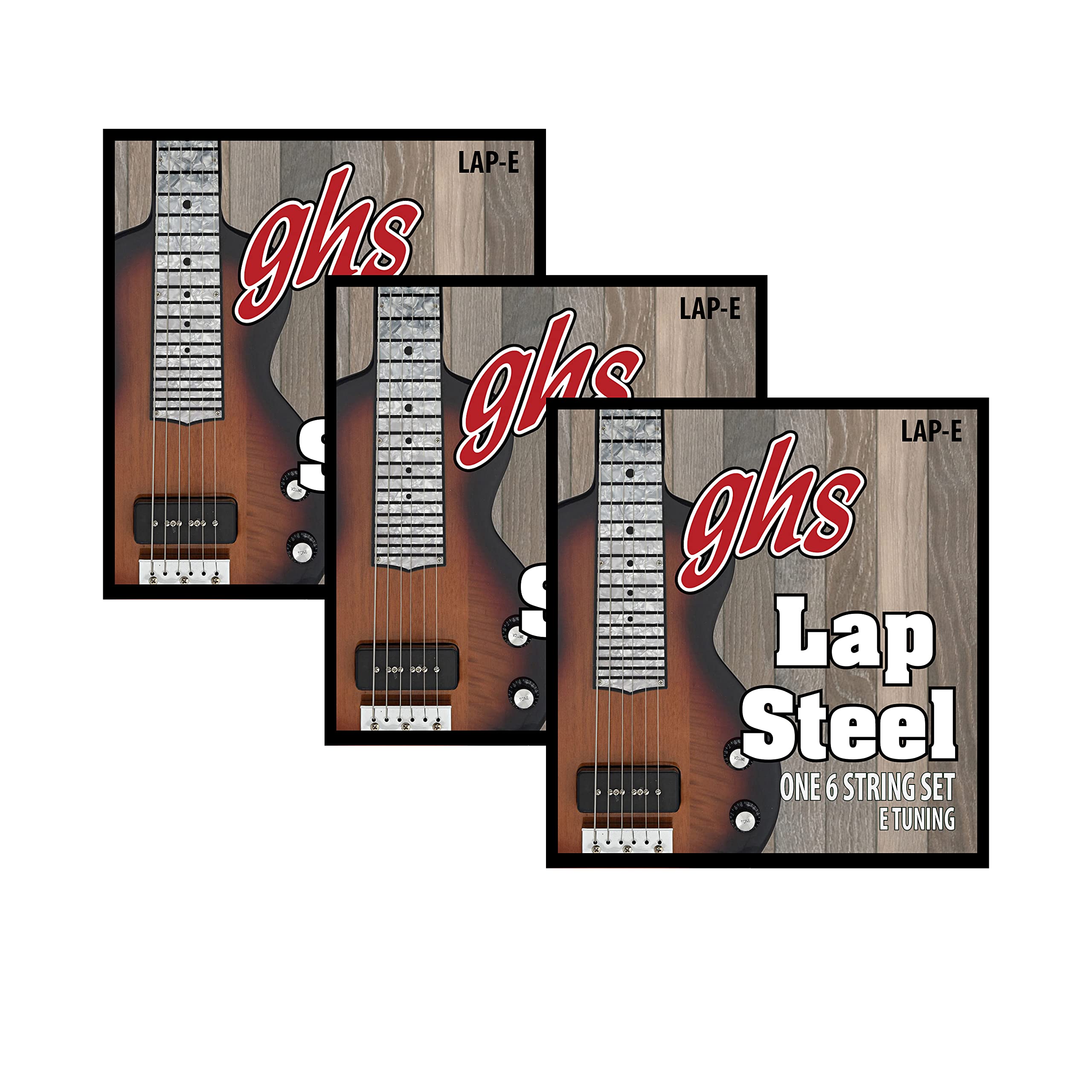 Ghs Strings E Lap Steel Strings (Lap E), 3 Sets Of Lap E