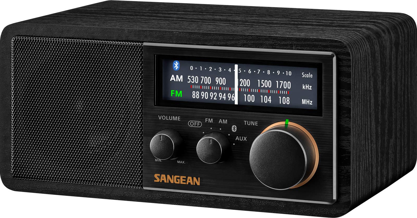 Sangean Sg 118 Retro Am/Fm Bluetooth Wooden Cabinet Radio