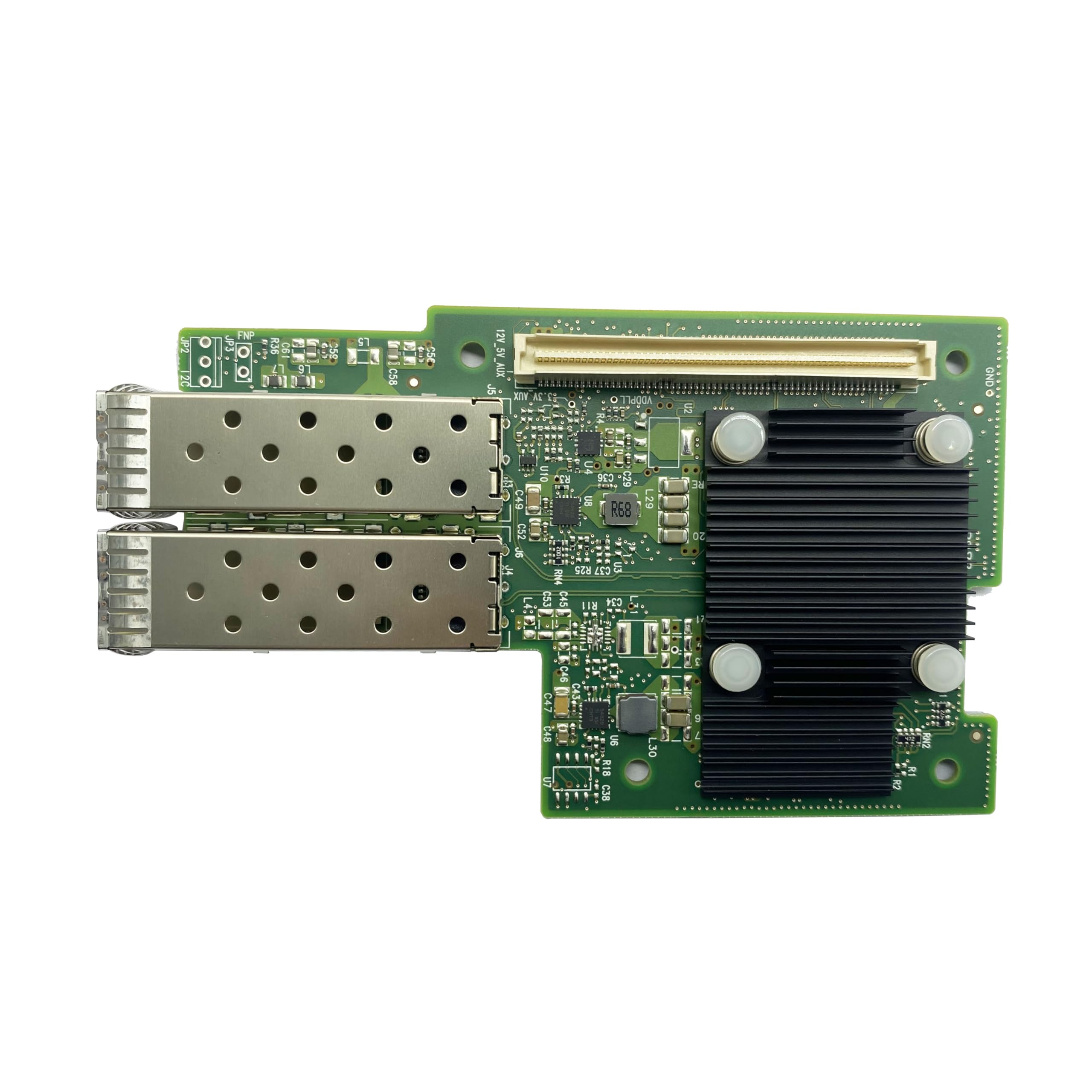 BestParts New 2-Port 25GbE SFP28 Mezzanine Card Compatible with Dell PowerEdge R440 R540 R640 R6515 R740 R740XD R7525 C6420 Conn