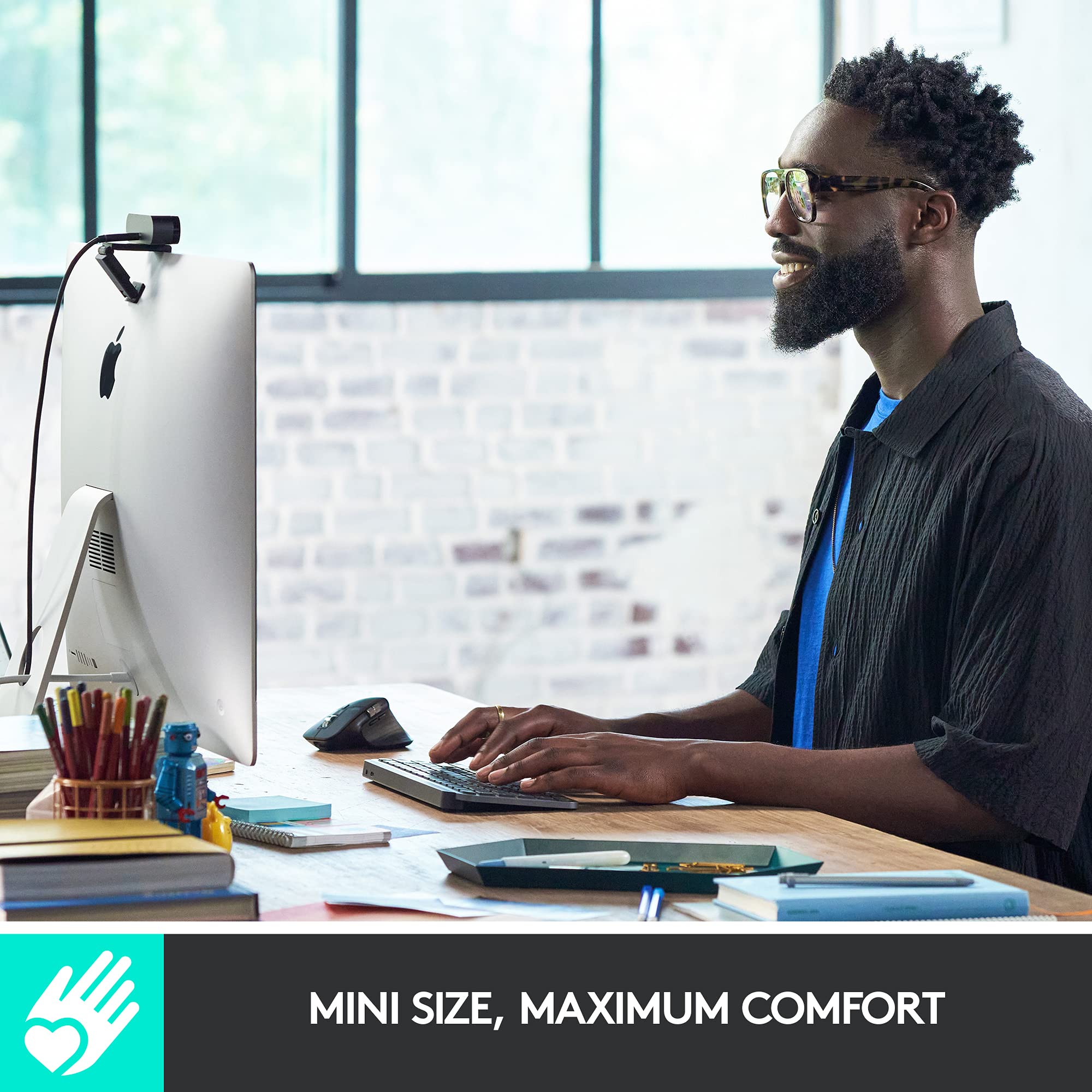 Logitech Mx Keys Mini Minimalist Wireless Illuminated Keyboard, Compact, Bluetooth, Usb C, For Apple Macos, Ios, Windows, Linux,