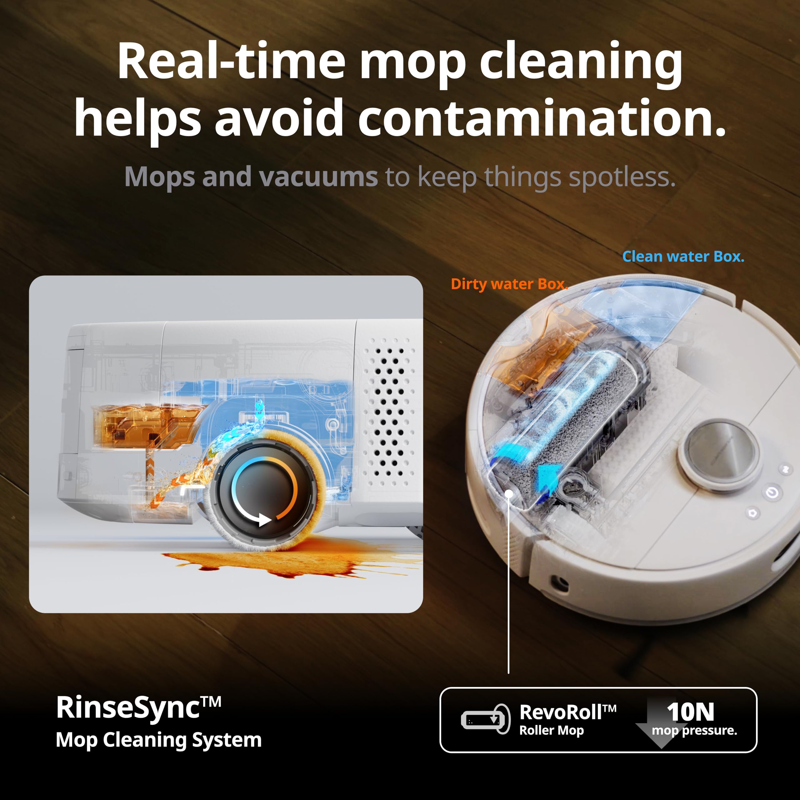 Switchbot S10 Robot Vacuum And Mop With Dual Stations, Self Draining And Self Refilling, Auto Mop Washing/Drying, Liftable Mop,