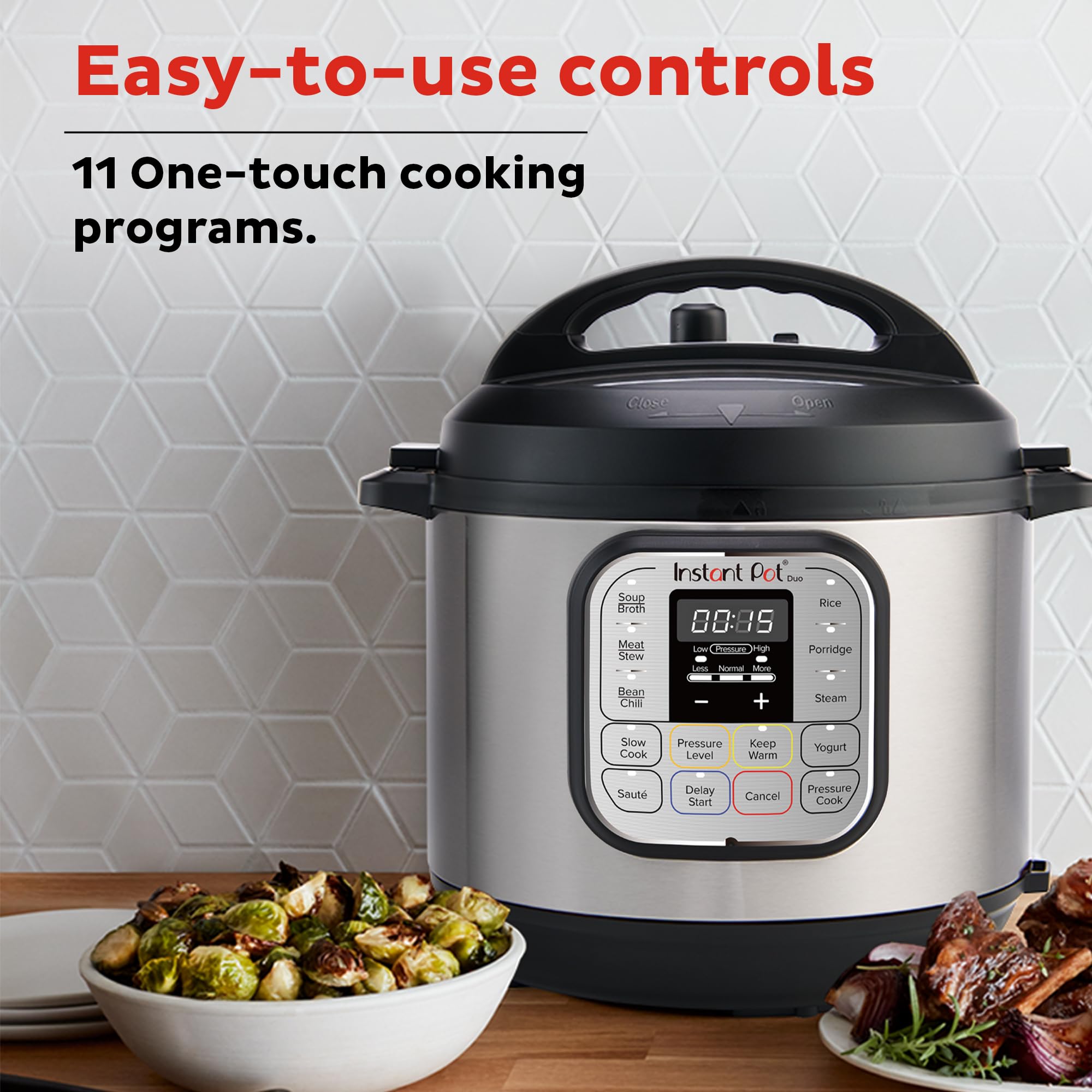 Instant Pot Duo 7 In 1 Mini Electric Pressure Cooker, Slow Rice Cooker, Steamer, Saut�, Yogurt Maker, Warmer & Sterilizer, Includes Free App With Over 1900 Recipes, Stainless Steel, 3 Quart