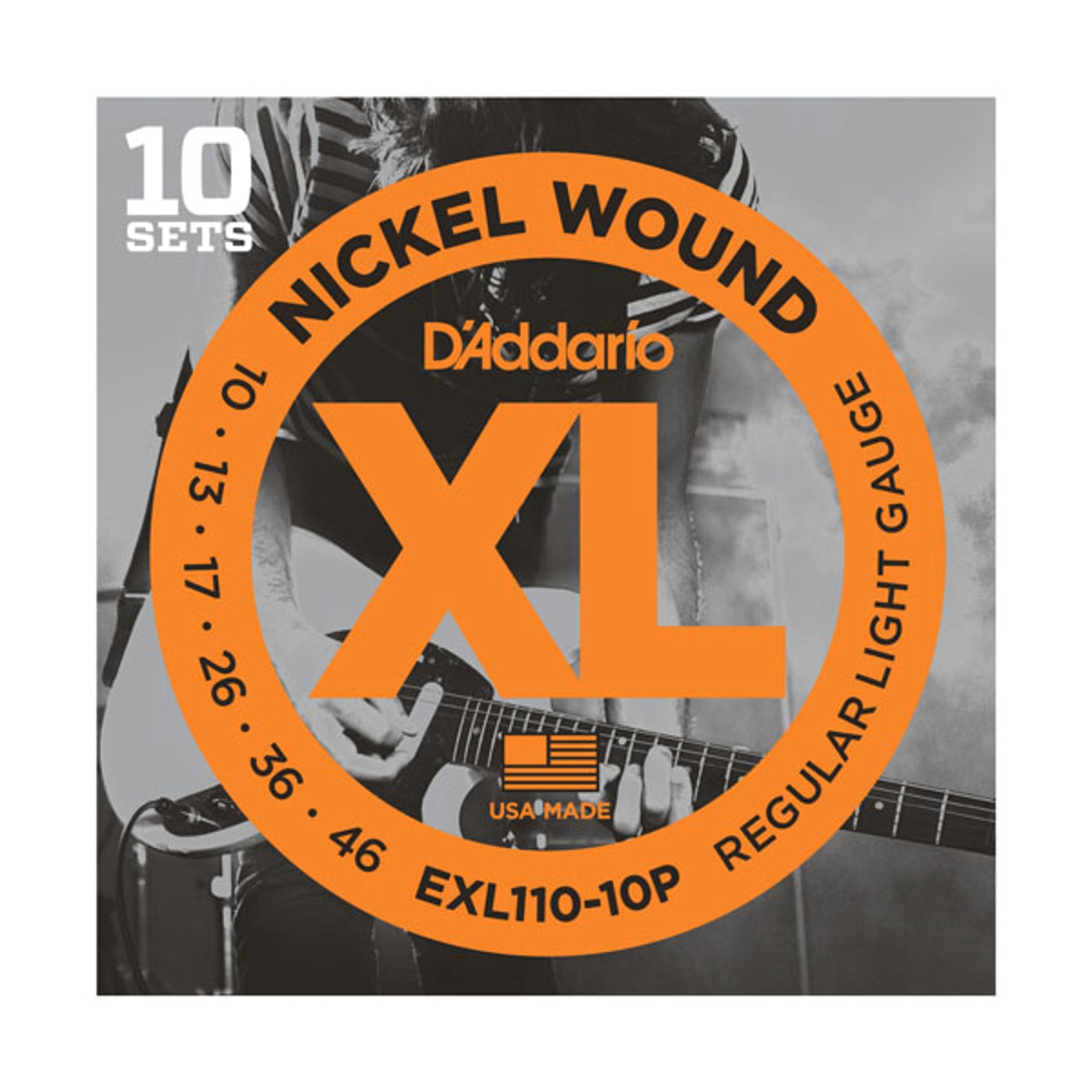 DAddario E-Guit.String EXL110-10P 10-46 Nickel Wound 10 Sets - Electric Guitar Strings