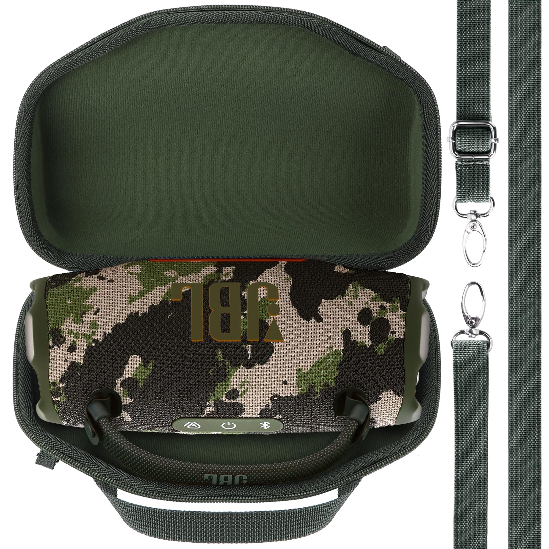 Lebakort Hard Case Compatible With Jbl Charge 6 Waterproof Speaker (Squad Green Case)