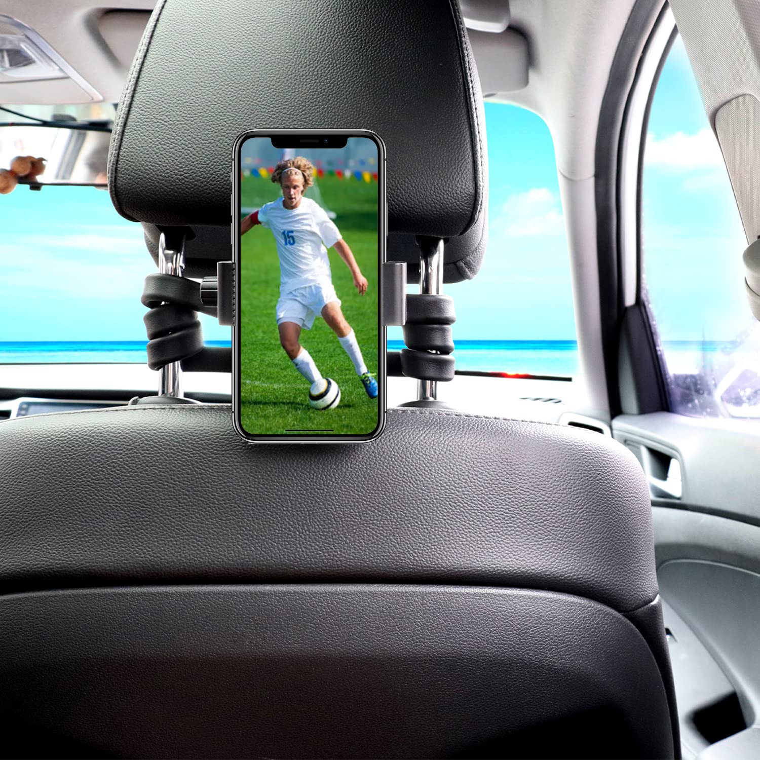 Mippko Portable Flexible Cell Phone Holder Stand For Shopping Cart/Treadmill/Stroller/Elliptical/Car/Bike,Compatible With 3.5~7.