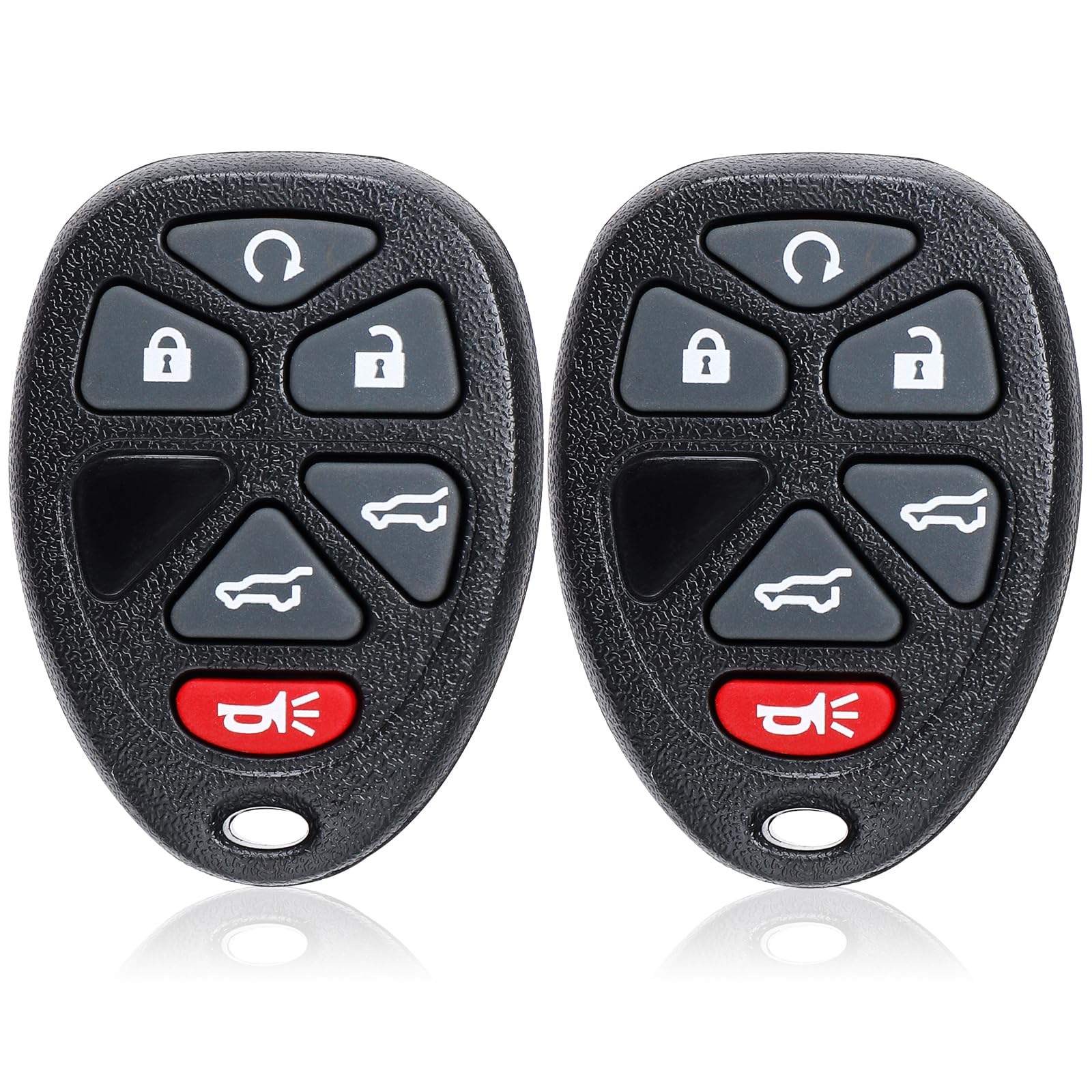 Npauto 2Pcs Key Fob Replacement Fits For Chevy Tahoe Suburban Gmc Yukon/Yukon Xl 1500 2500 Cadillac Escalade Esv/Ext 2007 2008 2