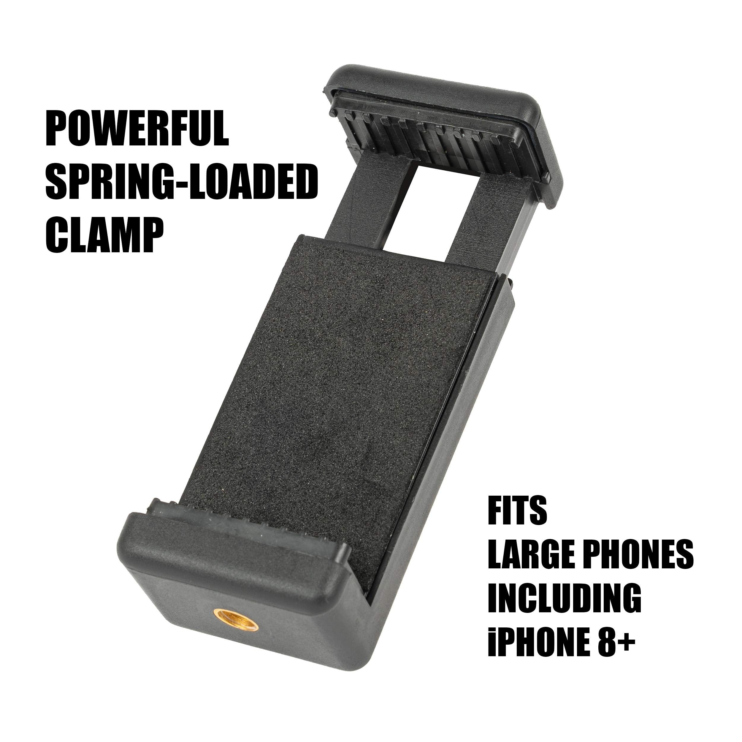 Pedco Ultrapod 3 Lightweight Travel Tripod For Camera And Phone, Black