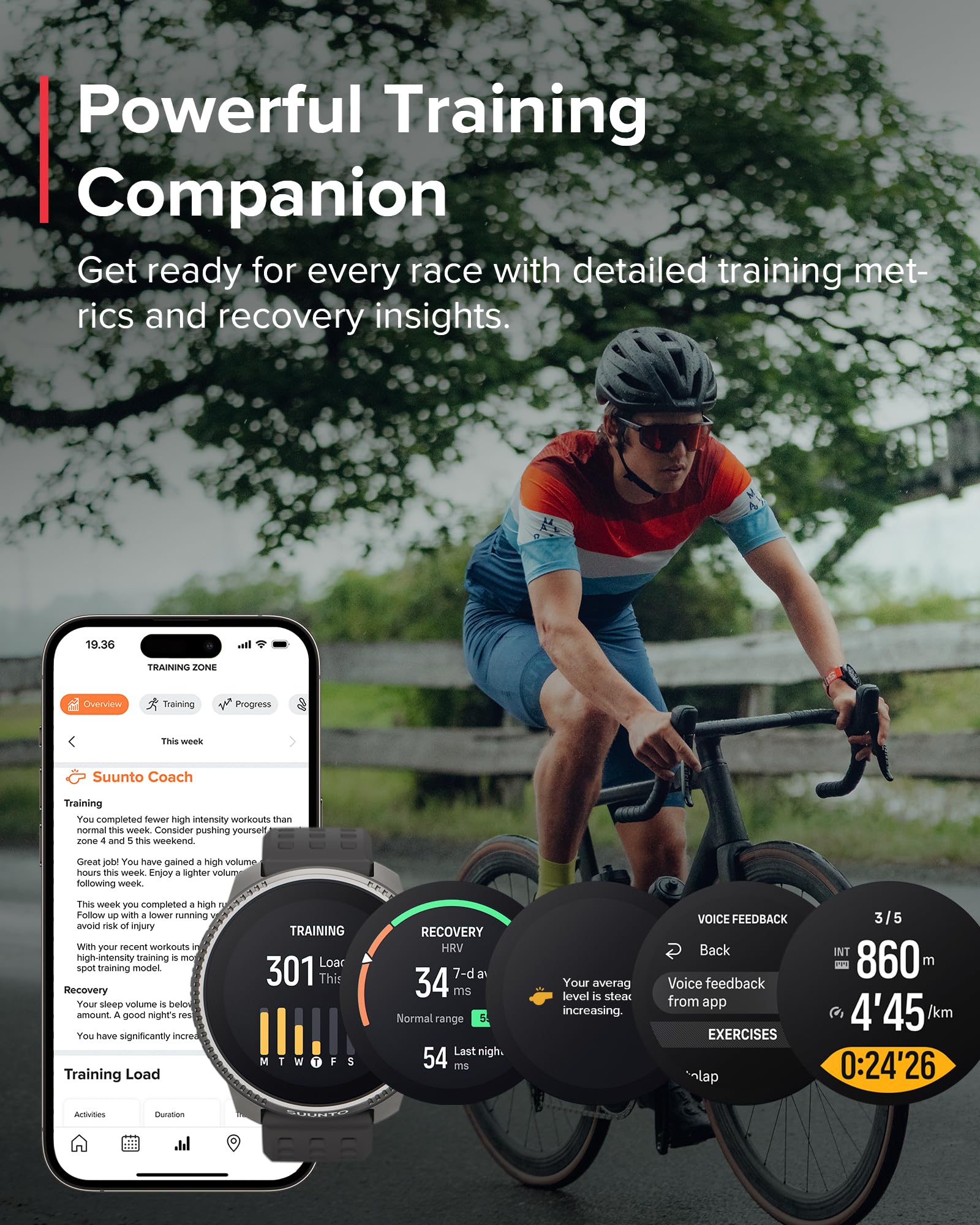 Suunto Race Sports Watch, Gps Tracker W/Clearer Amoled Touchscreen, Dual-Band Gnss & Global Offline Map, 26-Day Standby, Support
