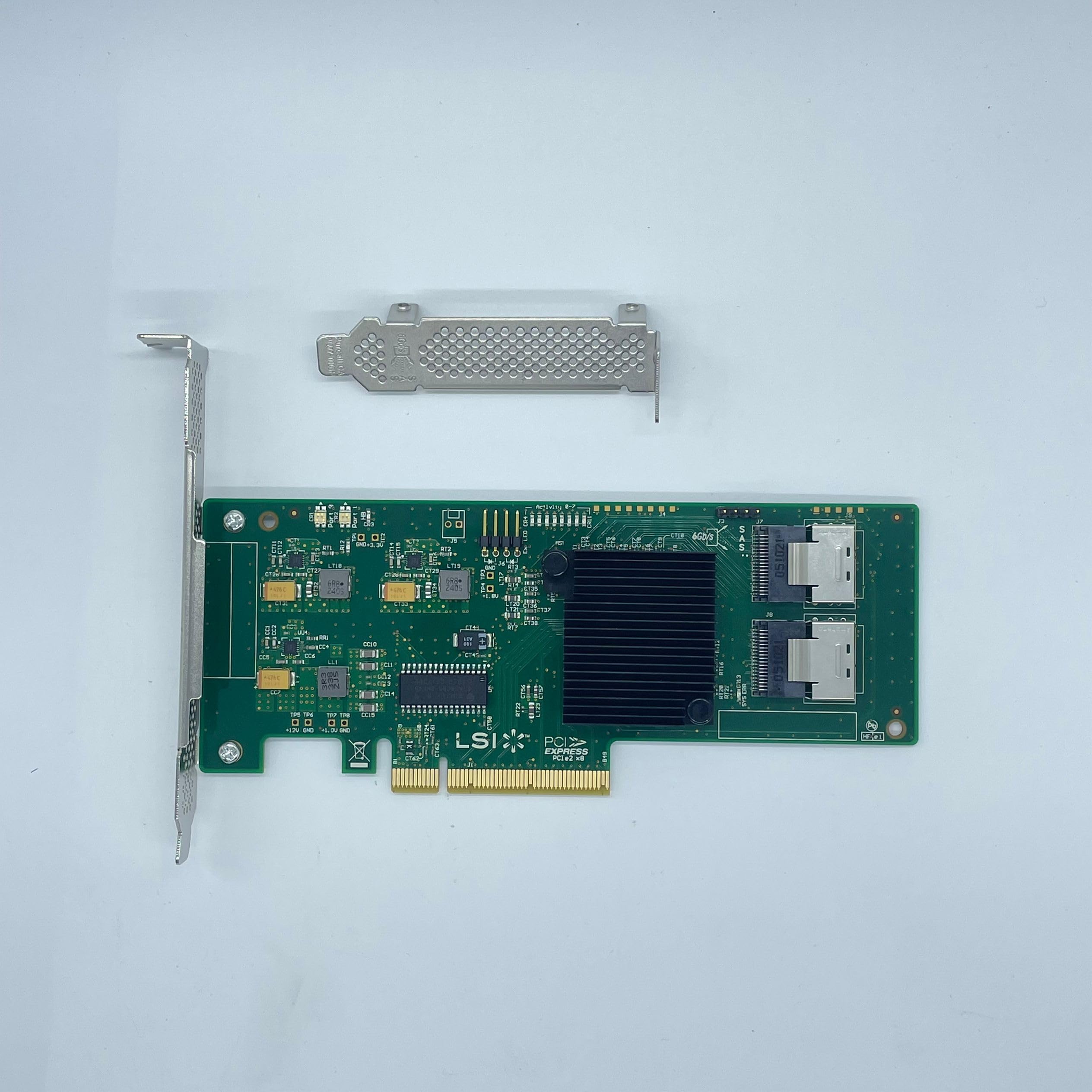 SXTAIGOOD LSI 9201-8i 9211-8i SAS2008 Chip 8-Port 6Gb/s PCI-e HBA SAS SATA RAID Controller Card