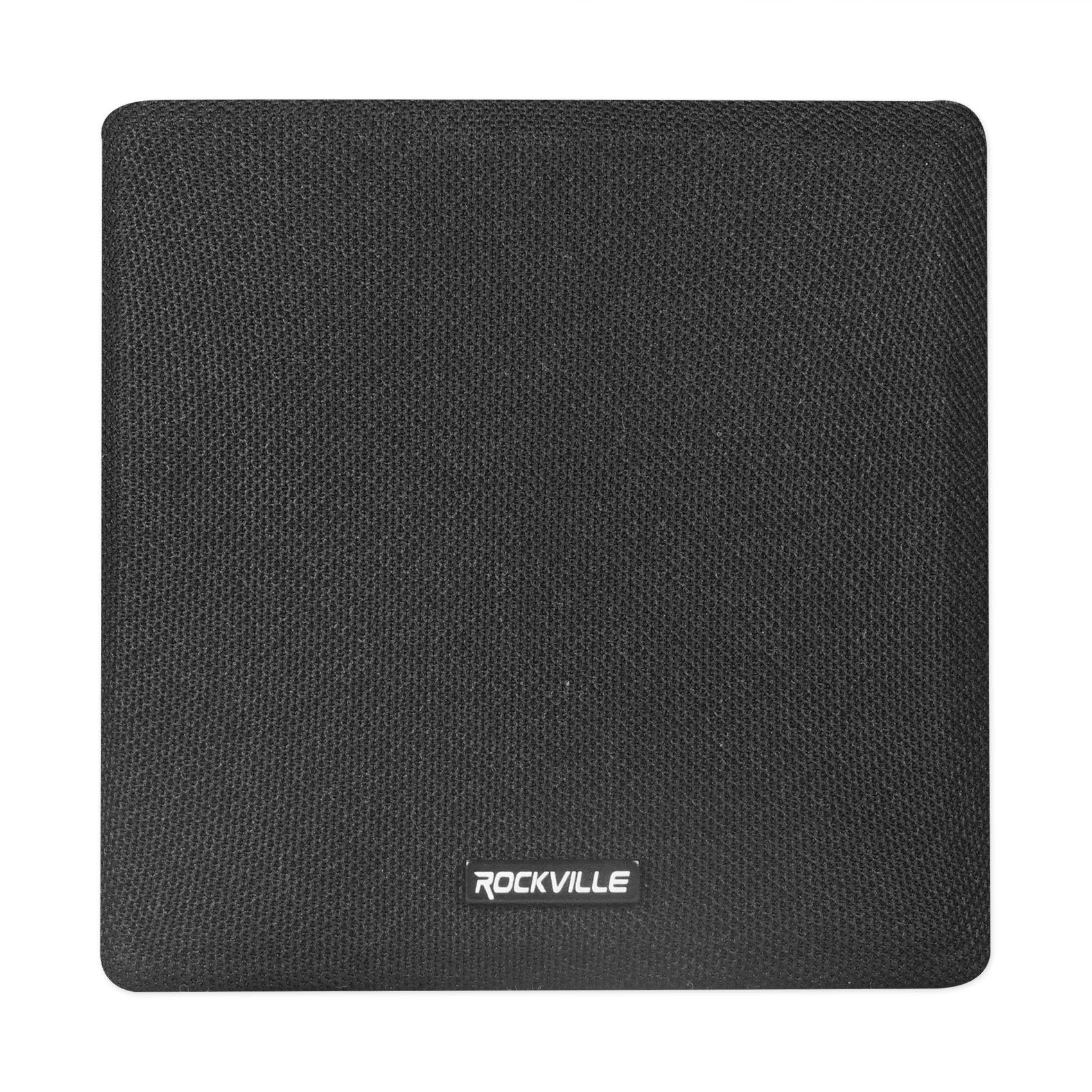 Rockville Cube Black Pair Of 3.5 Black Home Theater Wall Speakers+Swivel Brackets