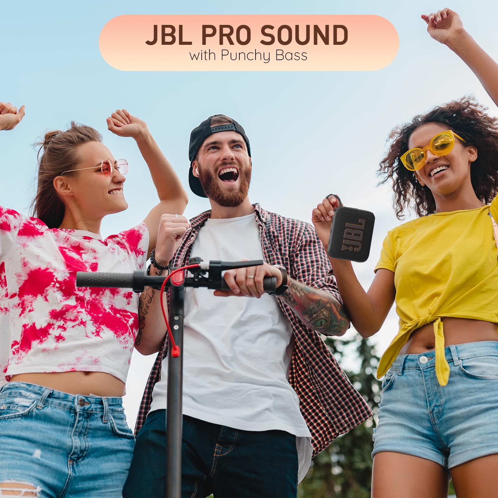 Jbl Go 4 Portable Bluetooth Wireless Speaker, Ip67 Waterproof And Dustproof Built In Battery   Squad   Boomph'S Comprehensive Ul
