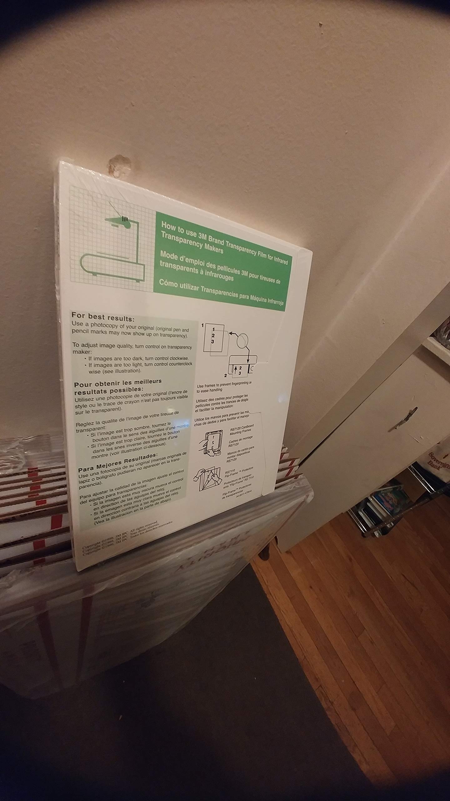 3M Transparency Film For Infrared Printers, Clear, 8 1/2In. X 10 1/2In., 4 Mil, Box Of 100 Sheets