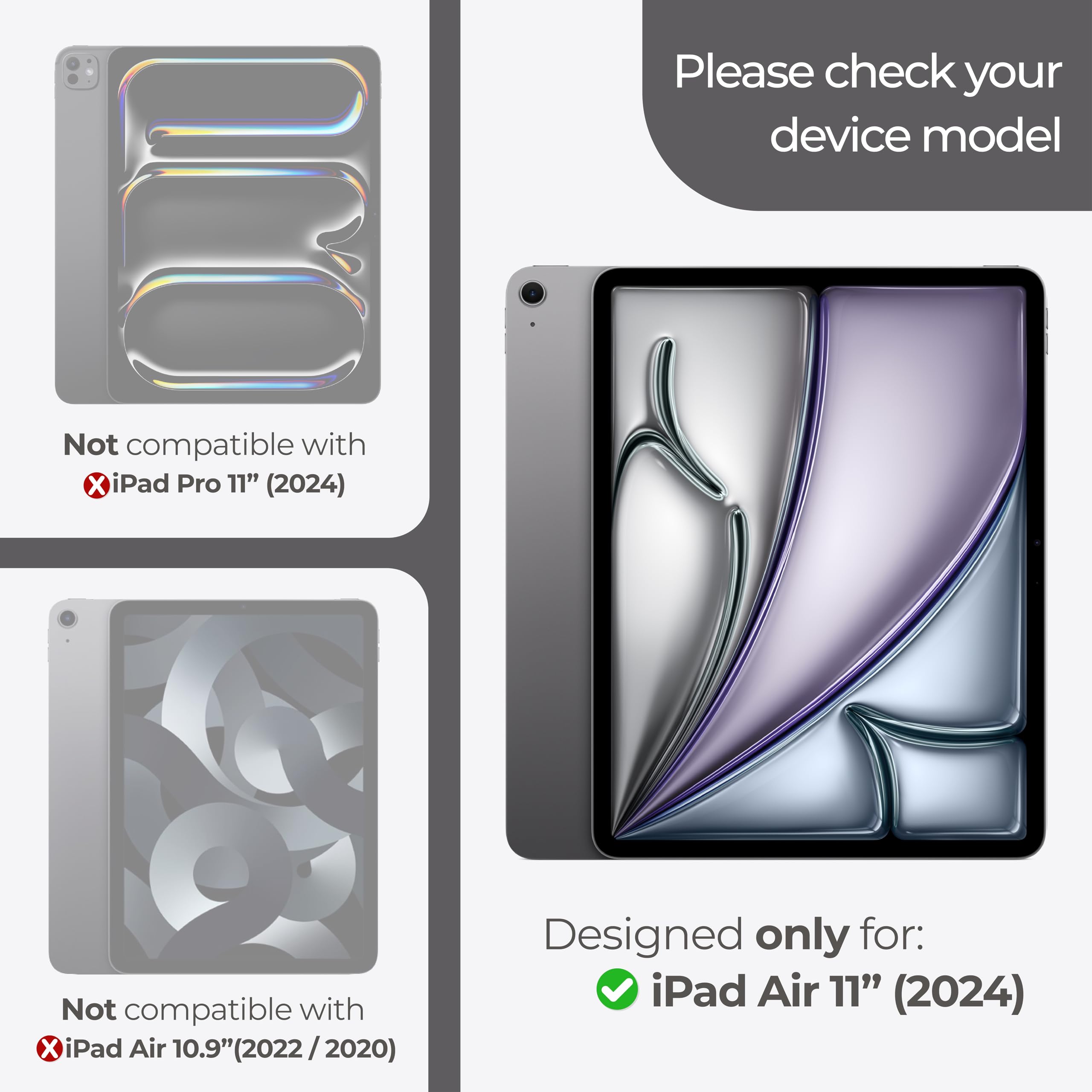 Armorsuit 2 Pack For Ipad Air 11 Inch Screen Protector 6Th Generation 2024 Tempered Glass 9H+ Hd Clear Face Id, Apple Pencil Com