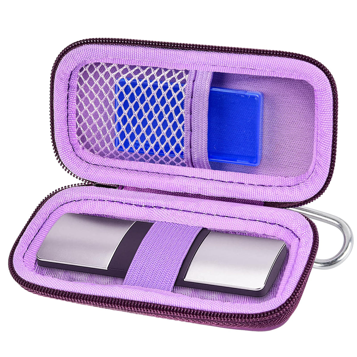 Heart Monitor Case Compatible With Alivecor Kardia Mobile Ecg/For Kardiamobile 6L For Apple And Android Device   Case Only (Purp