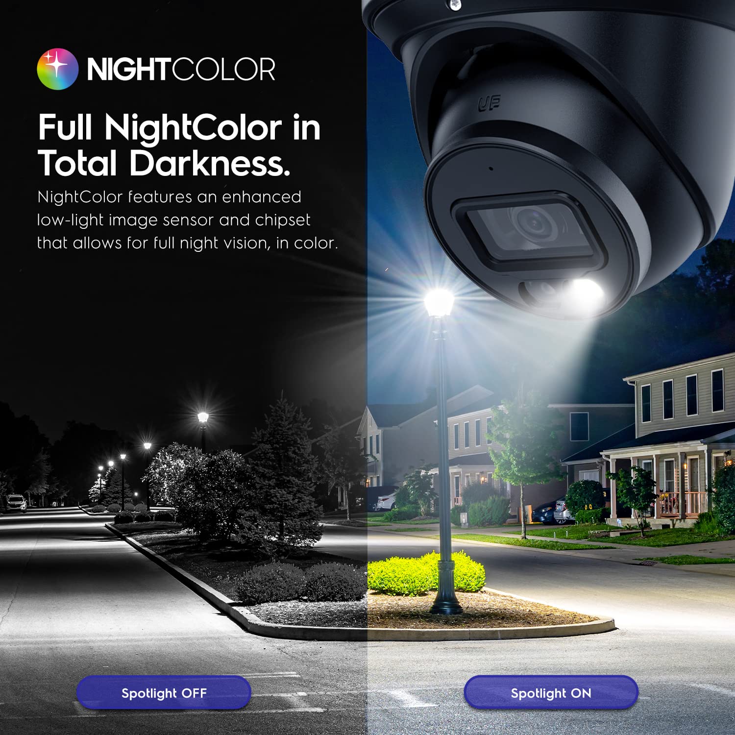 Amcrest 4K Night Color Ai Turret Ip Poe Camera 49Ft Full Color Nightvision, Security Ip Camera, Built In Microphone, Human Detec