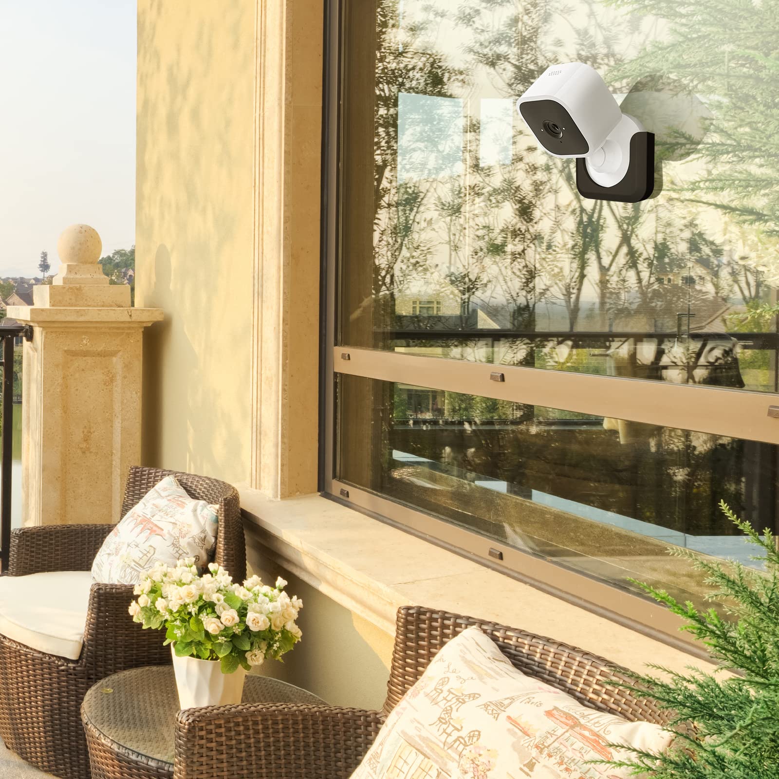 Blink Mini Mount, Strong Adhesive Durable Wall Mount Bracket Stand For Blink Mini Indoor Camera, No Drill, No Screws, Decorate D