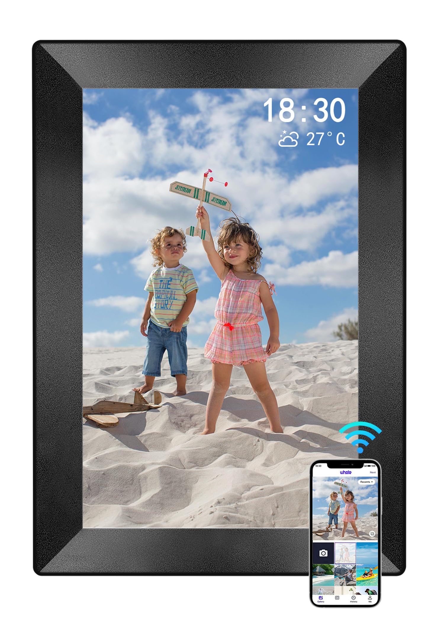 Uhale 10.1Inch Digital Picture Frame Wifi Smart Touch Screen Digital Photo Frame 1280 * 800 Ips Hd Display Screen Electronic Pho