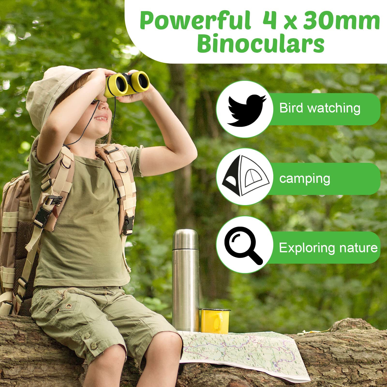 9 Pack Kid Binoculars Shockproof Mini Compact Binoculars Gifts For 3 12 Years Boys Girls Folding Small Telescope Binoculars For