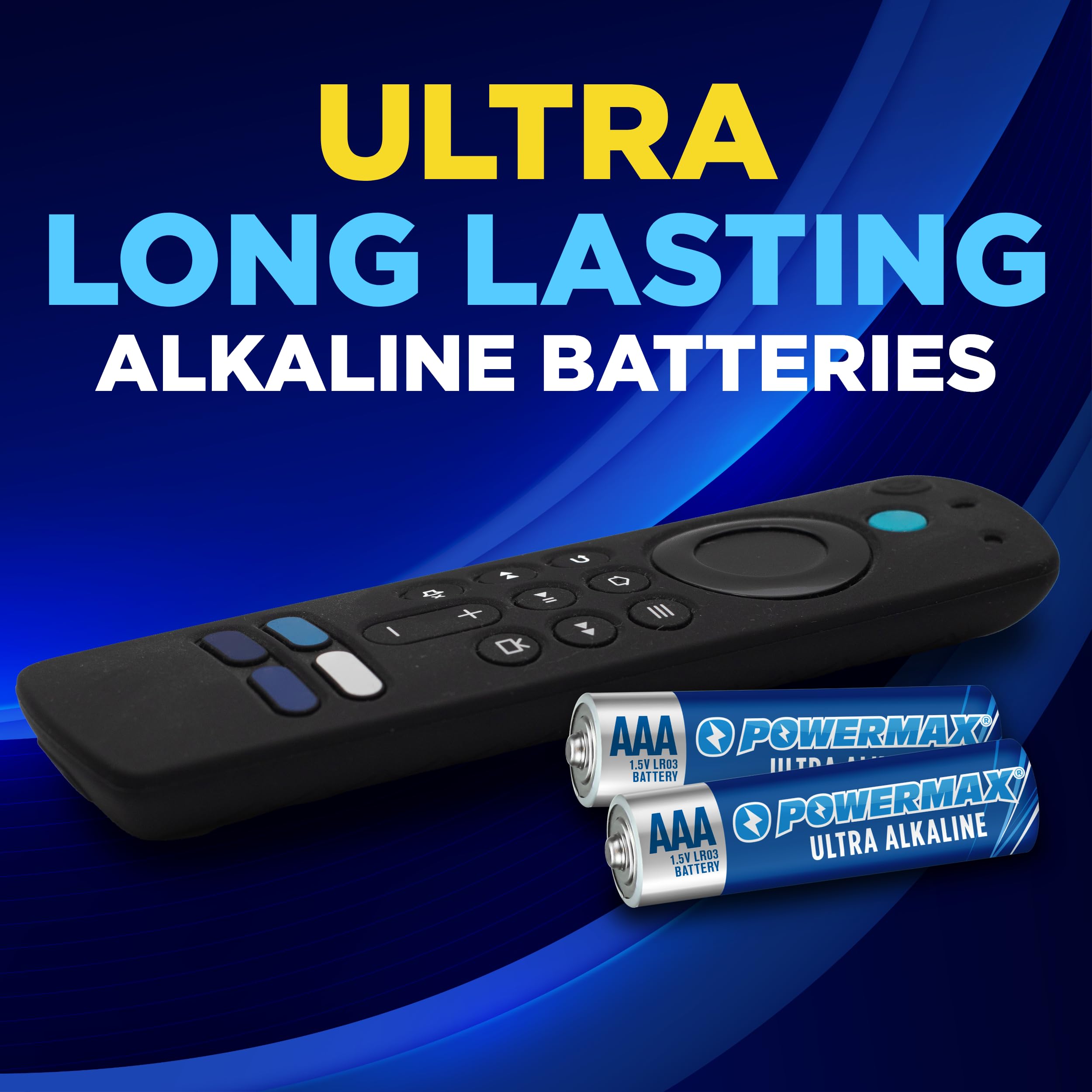 Powermax 12 Count Triple Aaa Batteries, Ultra Long Lasting Alkaline Battery Blister Pack, 10 Year Shelf Life