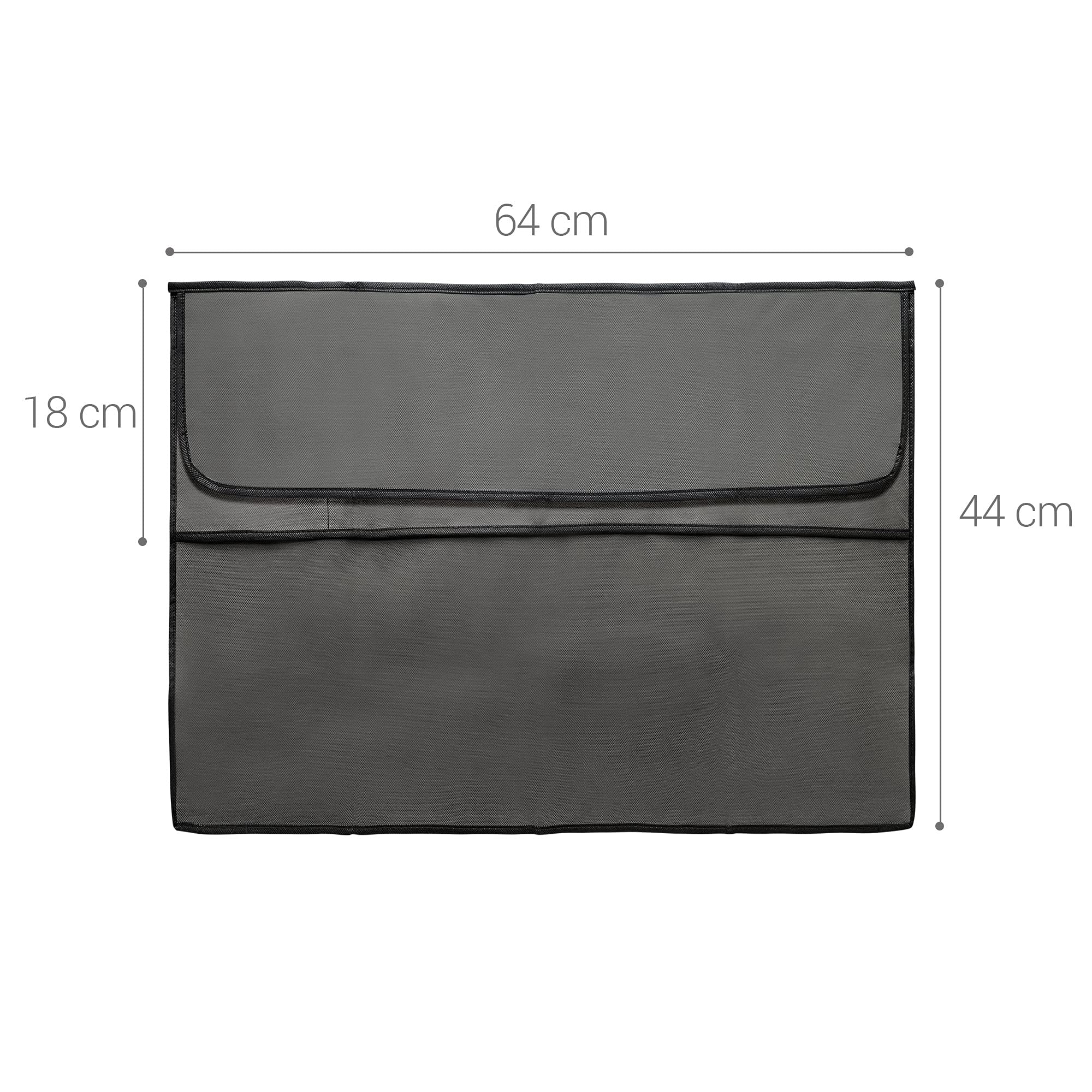 Kwmobile Cover Compatible With 24 26'' Monitor   3 In 1 Case With Storage For Mouse, Keyboard   Dark Grey