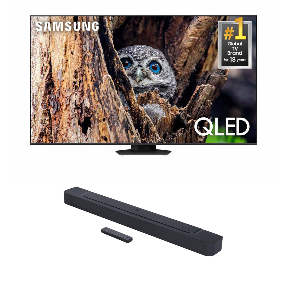 Samsung Qn85Q80Dafxza 85 Inch Qled 4K Quantum Hdr Plus Smart Tv With A Jbl Bar-300 5.0Ch Soundbar With Multibeam Sound And Dolby