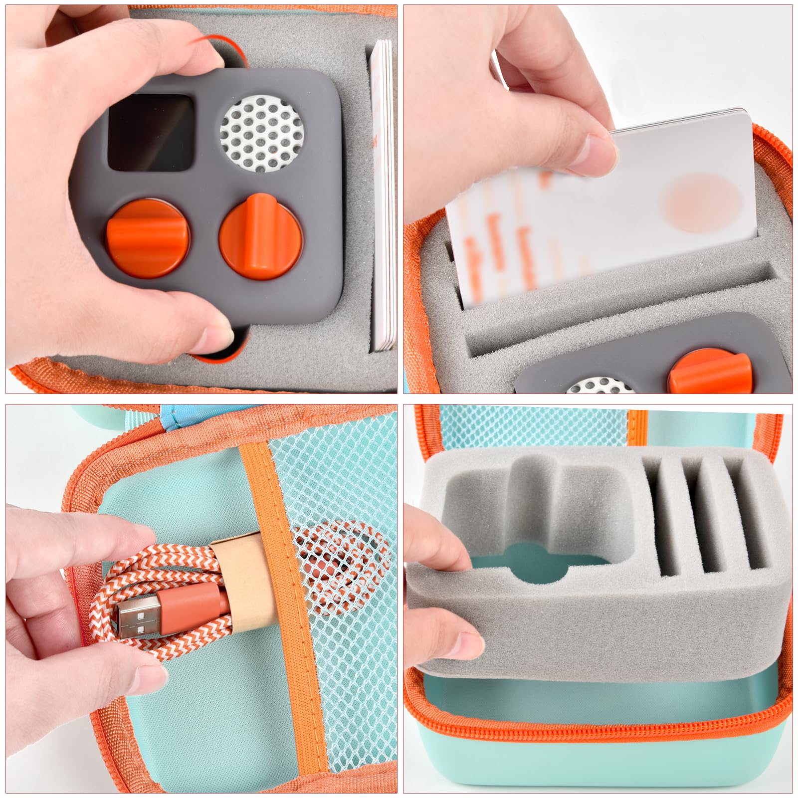 Travel Case Compatible With Yoto Mini   Kids Audio & Music Player, Holder Bag For Childrens Speaker Plays Audiobook Cards  Green