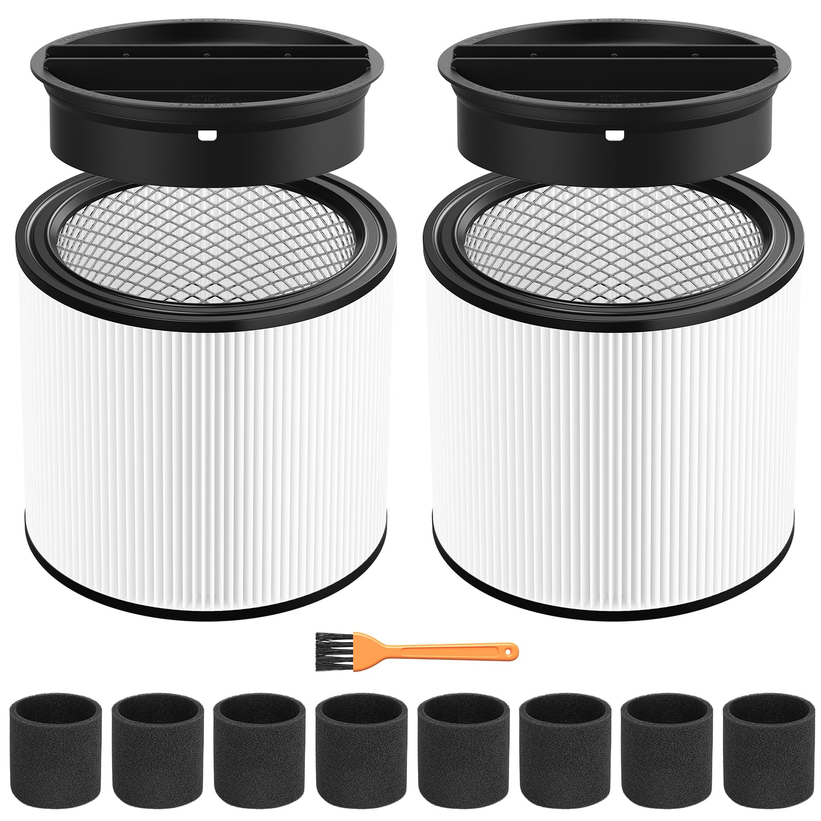 Foam Sleeve Filter For Shop Vac 90304 90350 90333 Replacement For Most Wet/Dry Vacuum Cleaners 5 Gallon And Above, Compare To Pa