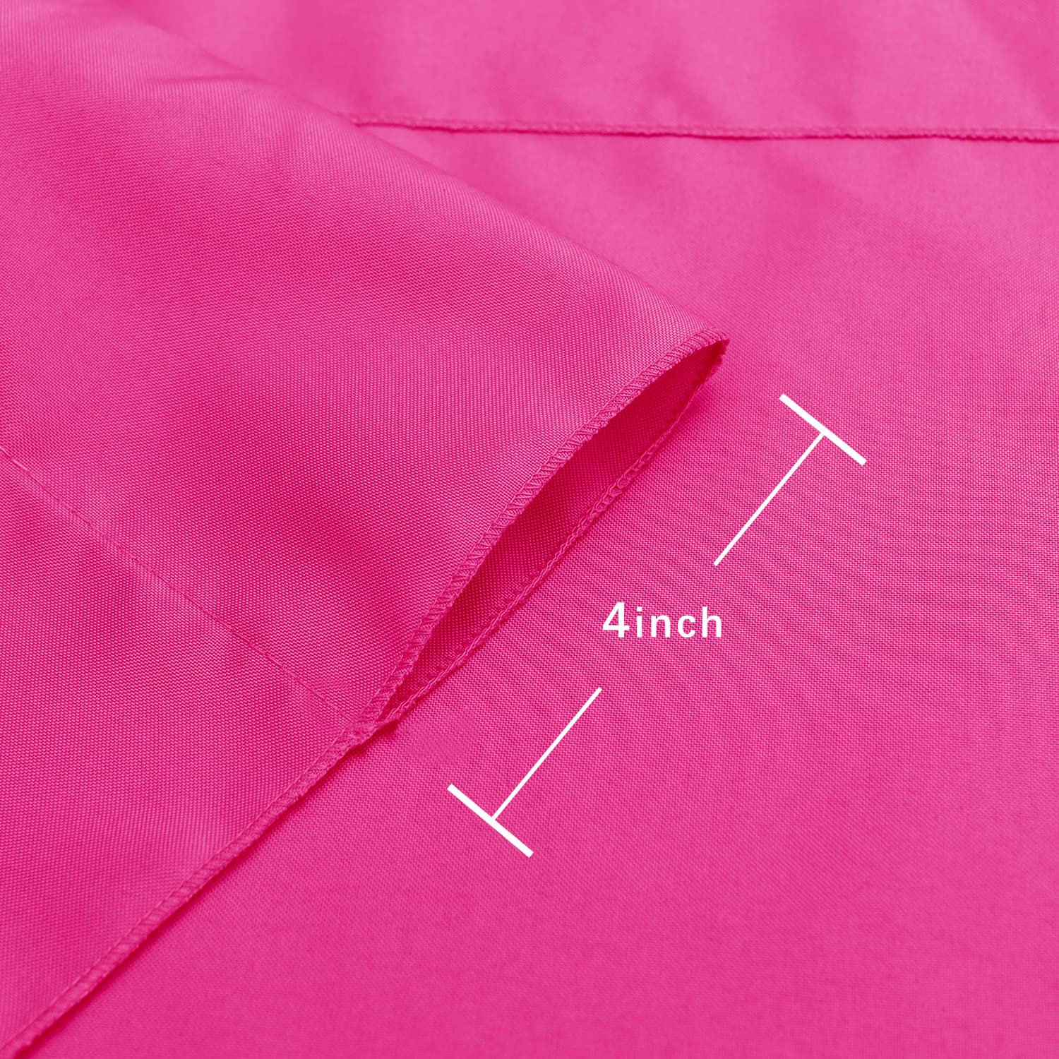 Hiasan Fuchsia Backdrop Curtains For Parties, Polyester Photography Backdrop Drapes For Family Gatherings, Wedding Decorations,