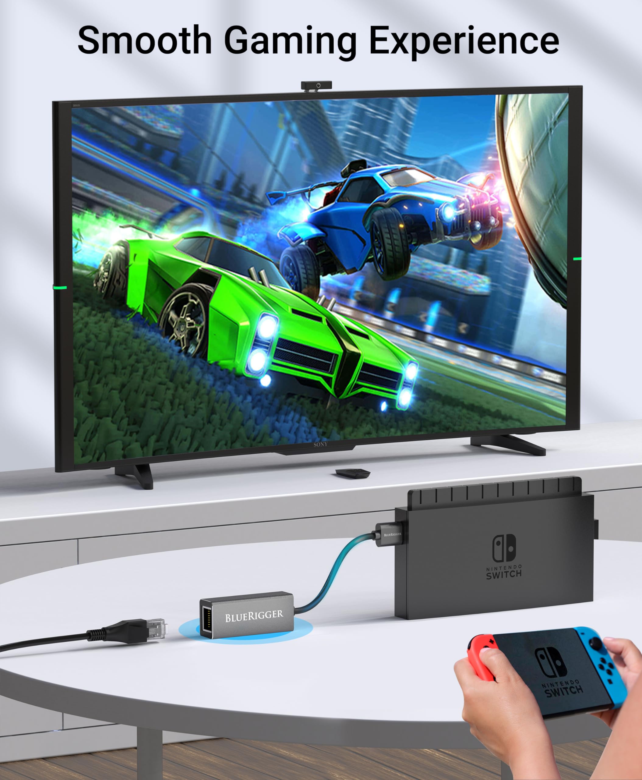 Bluerigger Usb 3.0 To Ethernet Adapter (1000Mbps, Gigabit Usb A Ethernet Converter, Rj45 Lan Network Adapter)   Compatible With