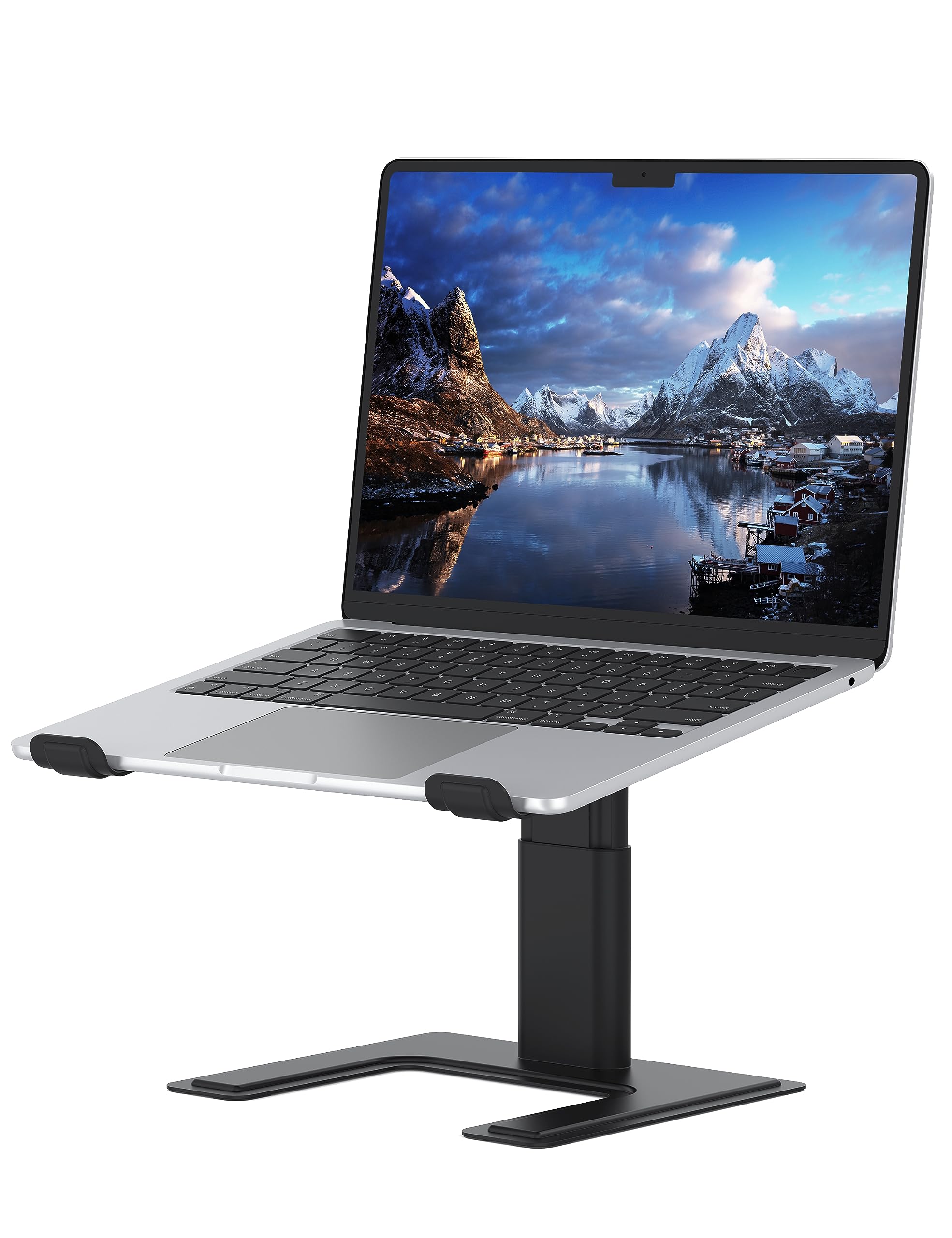 Alashi Laptop Stand For Desk, Computer Stand Adjustable Height, Ergonomic Notebook Laptop Riser, Aluminum Metal Holder Compatibl