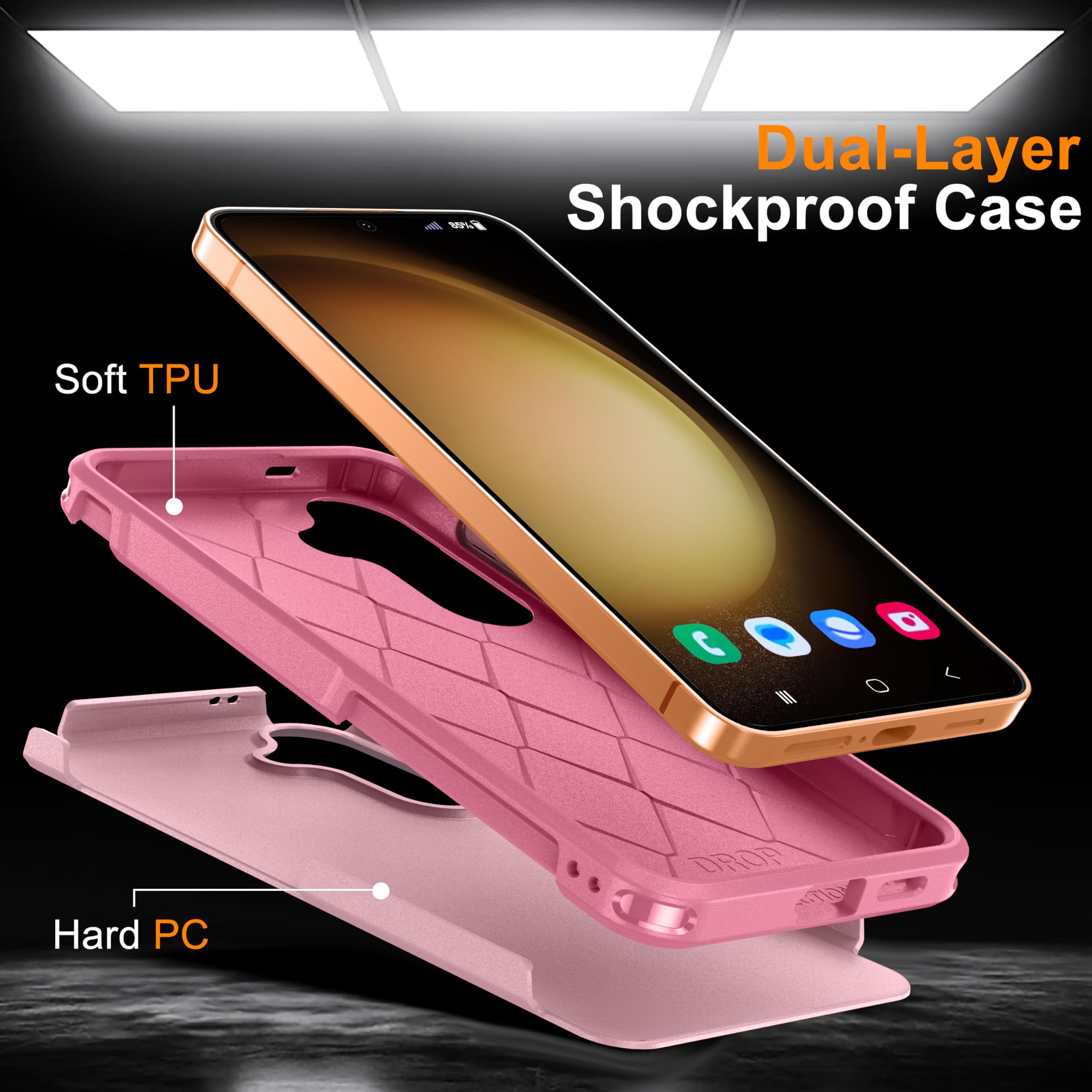 Oneagle For Samsung Galaxy S24 Plus Case,Galaxy S24 Plus Phone Case With [Dual Layer][15Ft Military Drop Protection][Wireless Ch