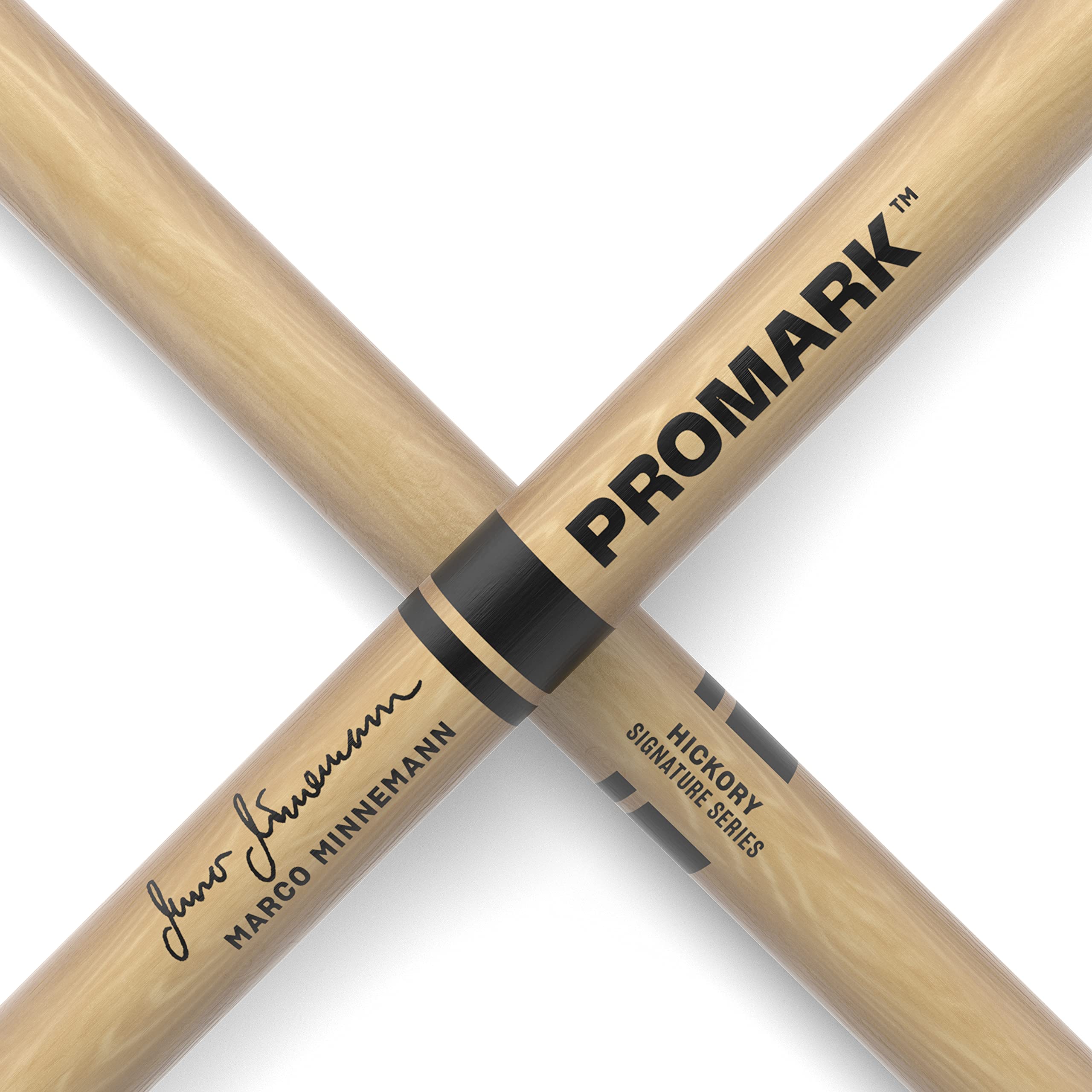 Promark Drum Sticks   Marco Minnemann Drumsticks   Drum Sticks Set   Signature Serires Wood Tip   Hickory Drum Sticks   Consistent Weight And Pitch   1 Pair