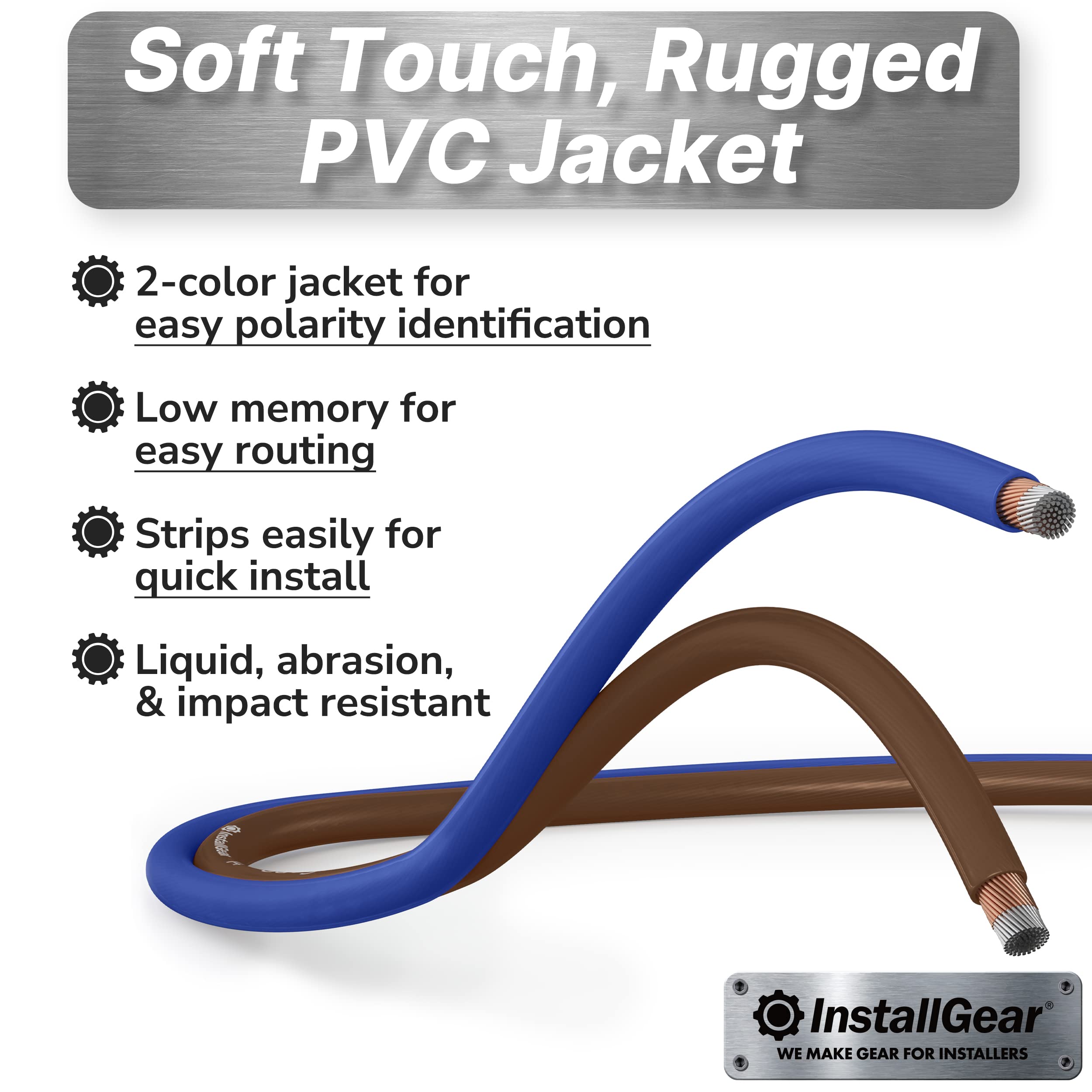 Installgear 14 Gauge Speaker Wire Cable With 12 Banana Plugs (100 Feet), 14 Awg Speaker Wire Cable Great For Car Speaker Wire 14 Gauge Car Speaker Stereos, Home Theater Speakers, Car Audio Wiring Kit