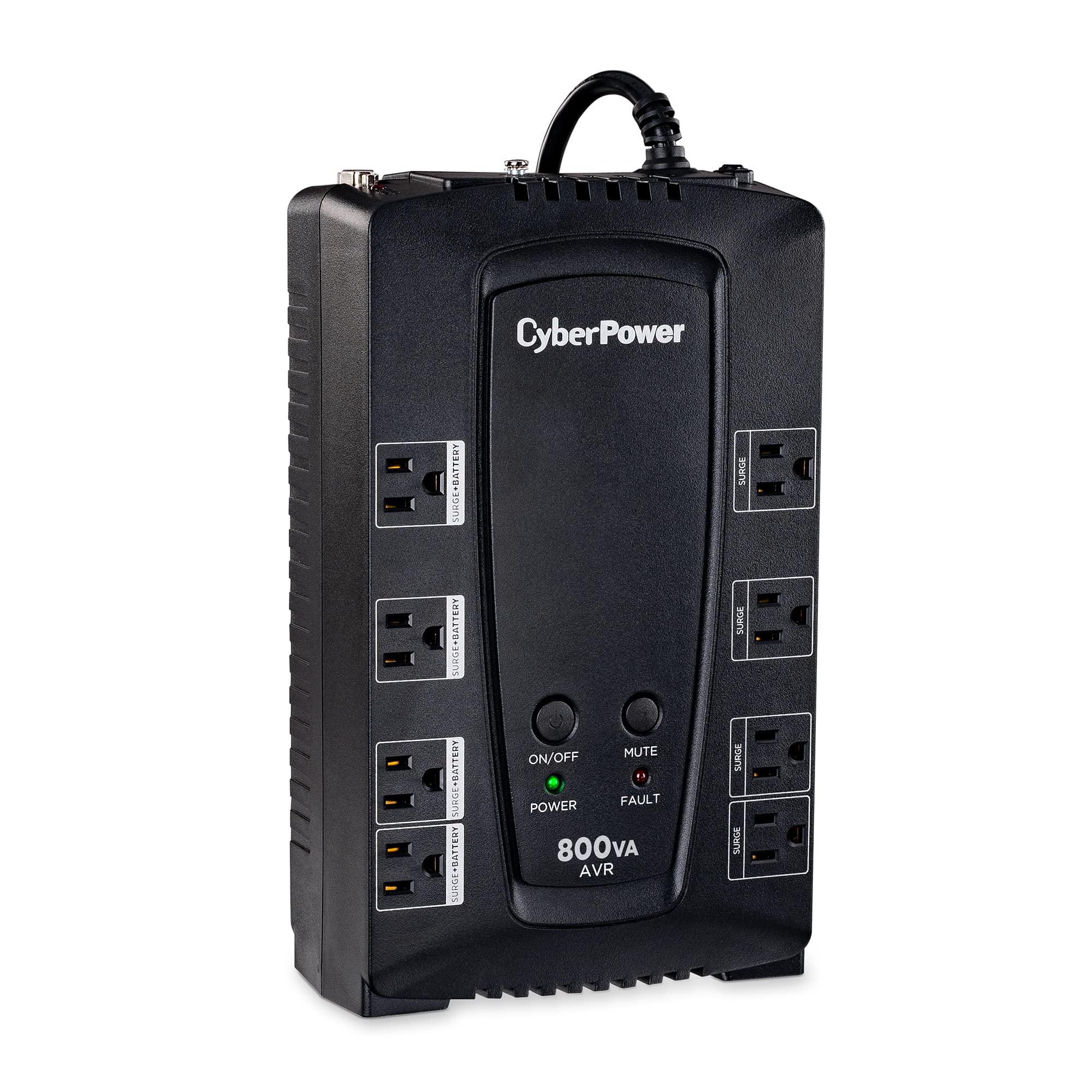 Cyberpower Cp800Avr Avr Ups System, 800Va/450W, 8 Outlets, Compact