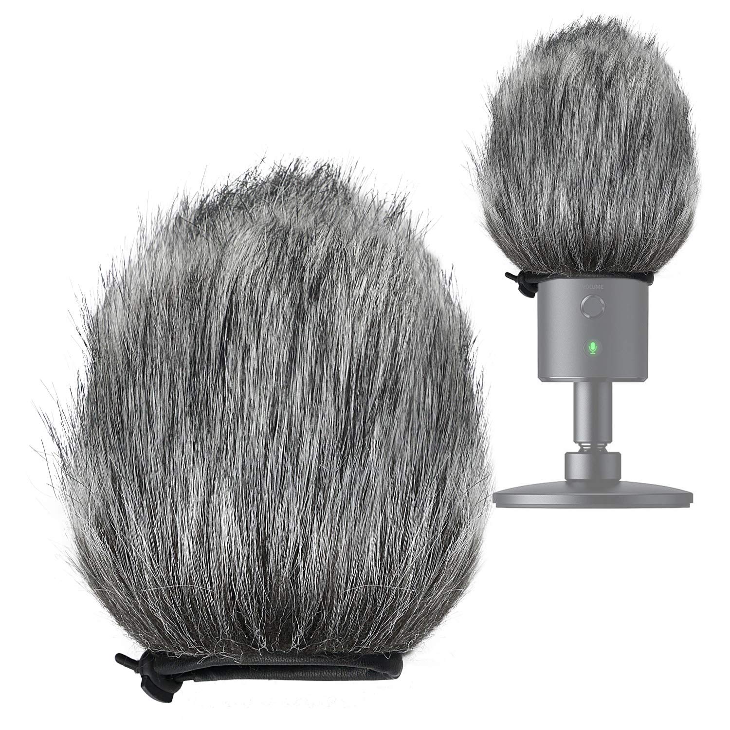 Sunmon Razer Seiren X Furry Windscreen Muff, Mic Pop Filter/Shield Wind Cover Fits Razer Seiren X Usb Condenser Streaming Microp