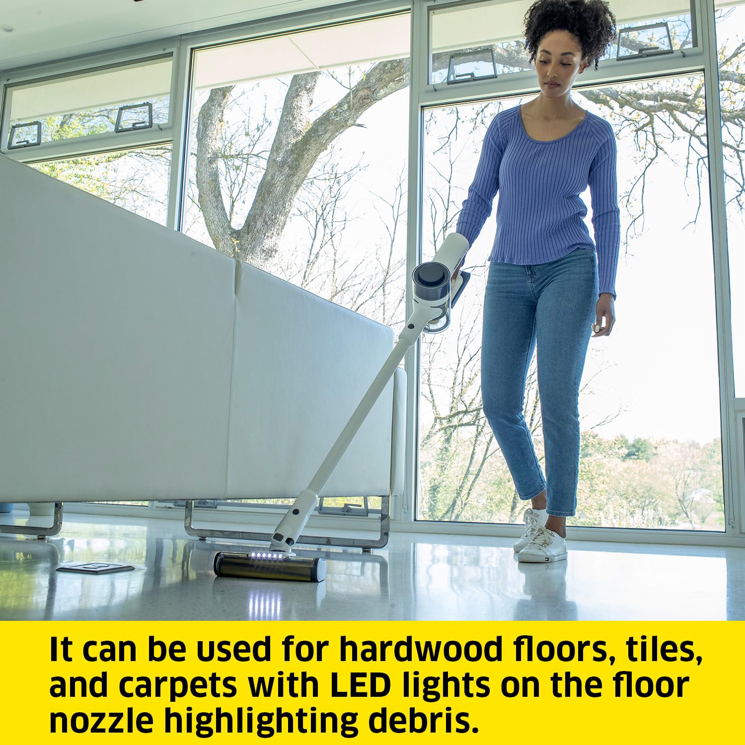 Krcher, Vcn 5 Cordless Stick Vacuum, 550 W Motor, Lcd Power Display, 71 Minute Runtime, For Pet Owners, Extensive Accessories