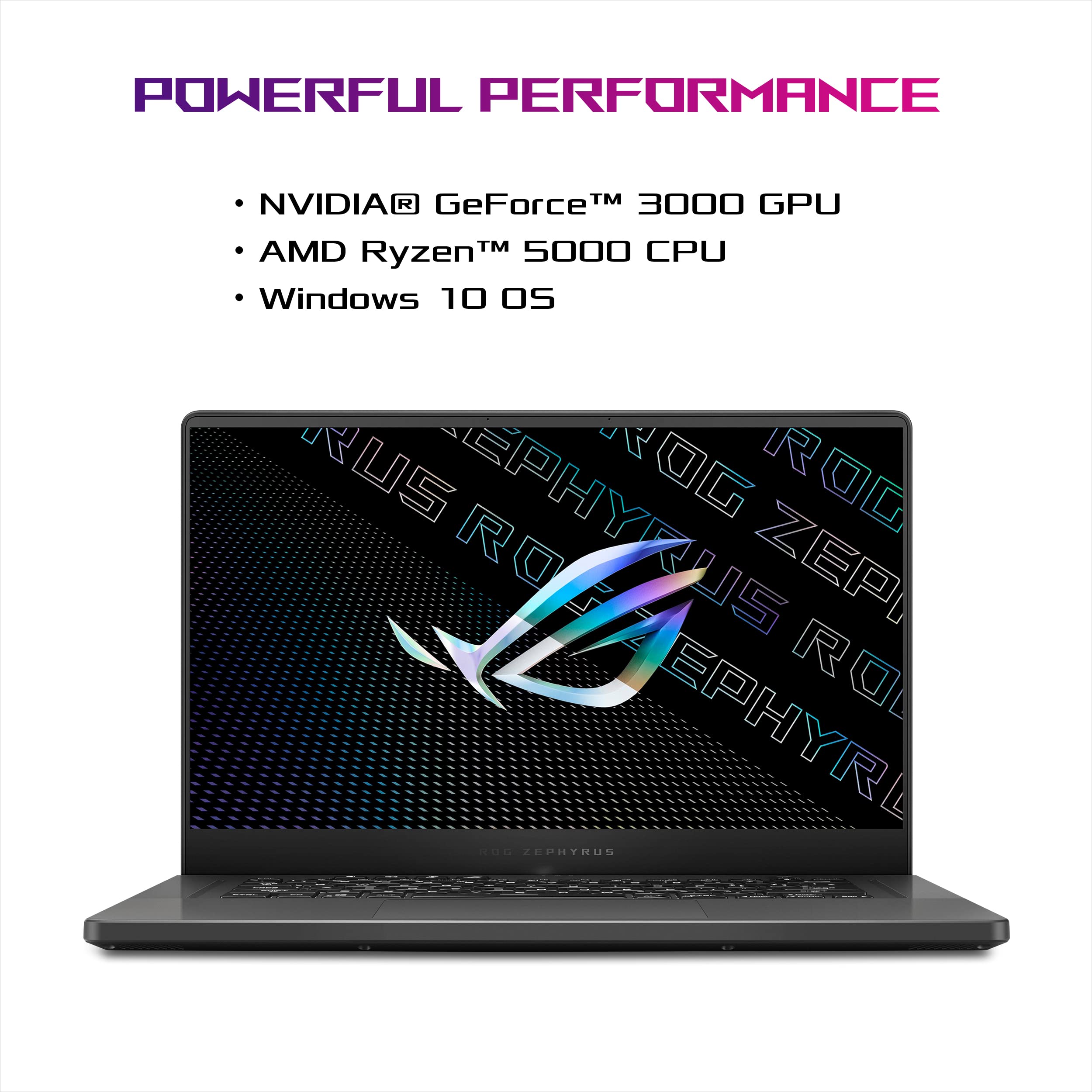 Asus Rog Zephyrus G15 Ultra Slim Gaming Laptop, 15.6    165Hz Qhd Display, Geforce Rtx 3080, Amd Ryzen 9 5900Hs, 16Gb Ddr4, 1Tb