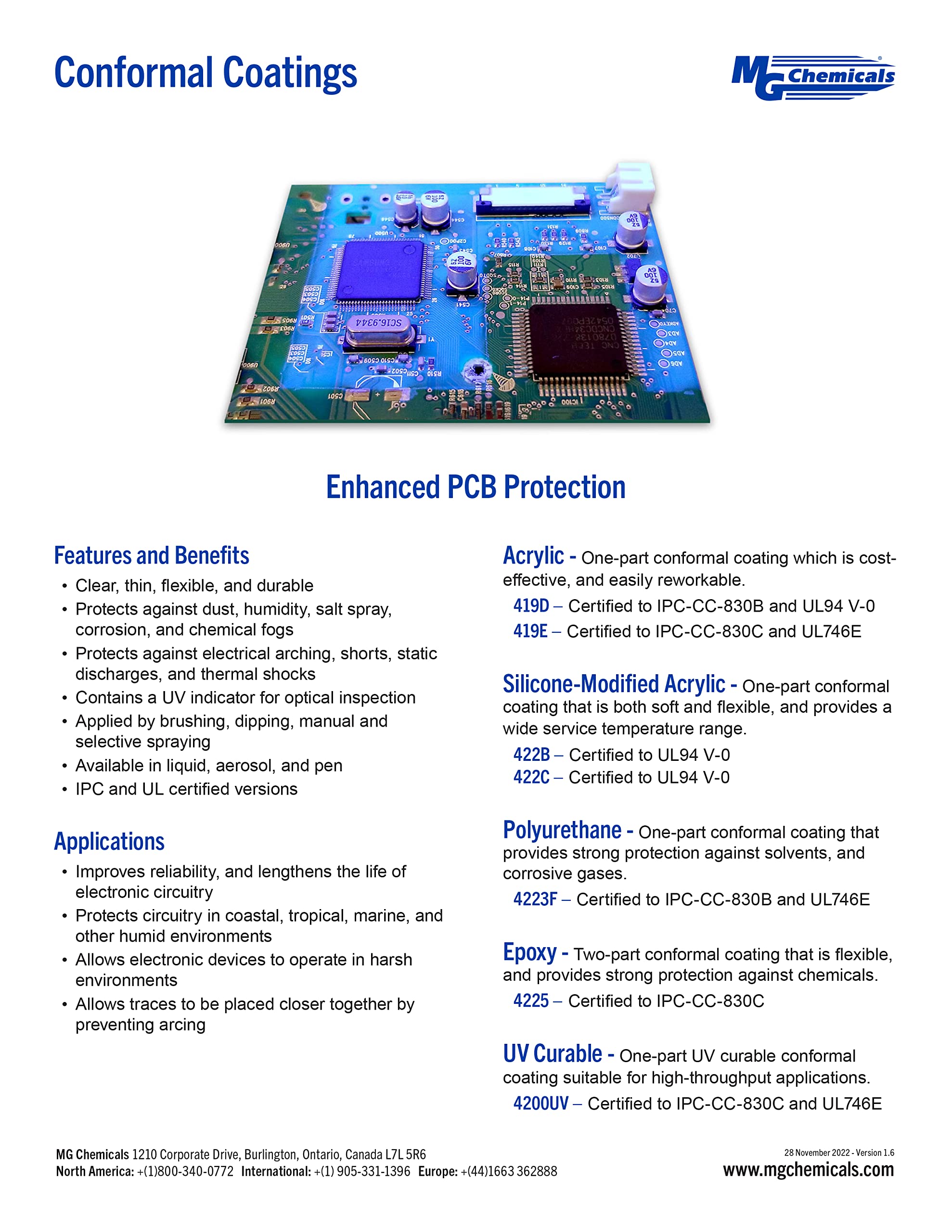 Mg Chemicals 422C   Silicone Conformal Coating Pen, Protects Circuit Board Traces, 5Ml Pen (422C P)