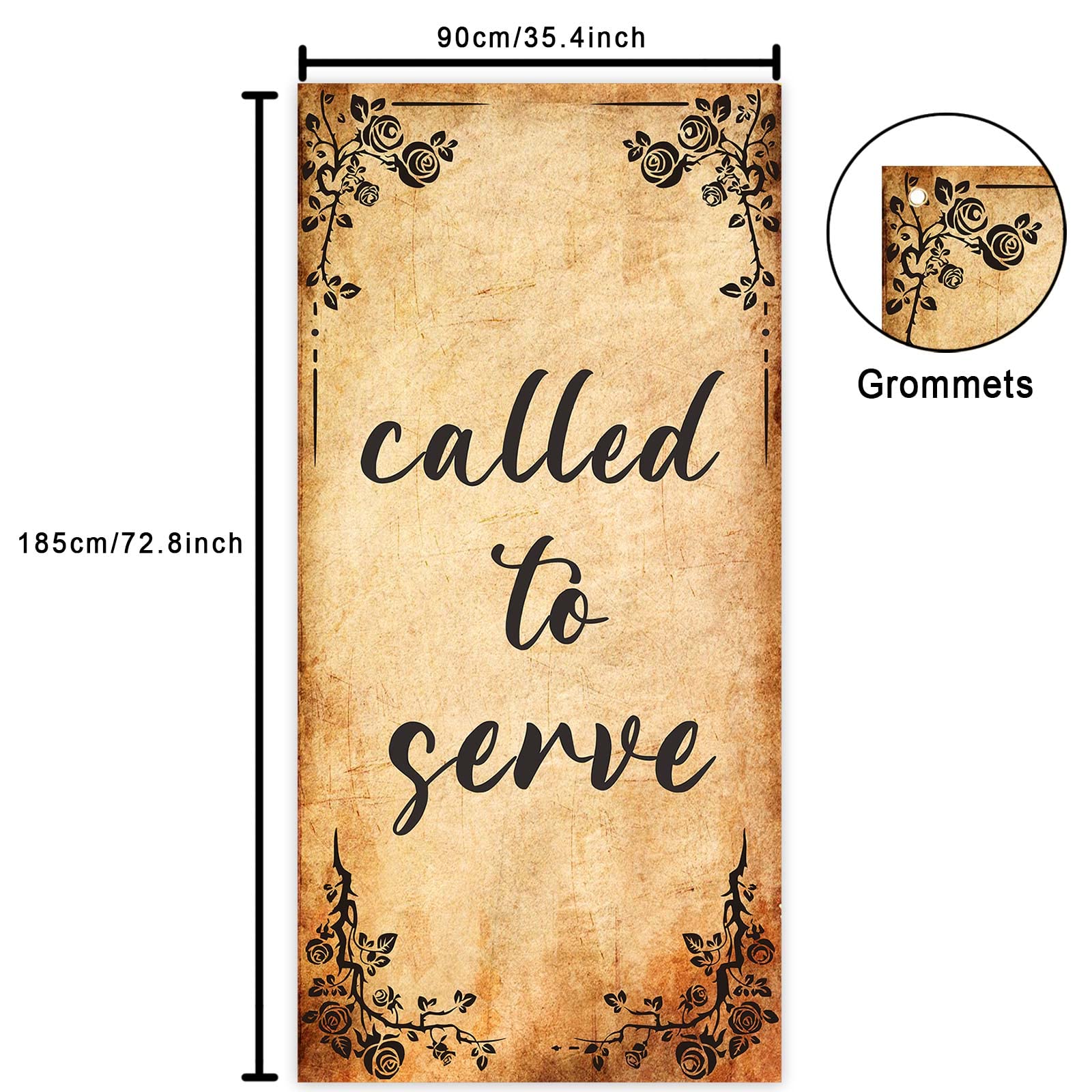 Called To Serve Banner Backdrop Background Black Yellow Lds Missionary Call Mission Call Theme Decor For Mission Farewell Party
