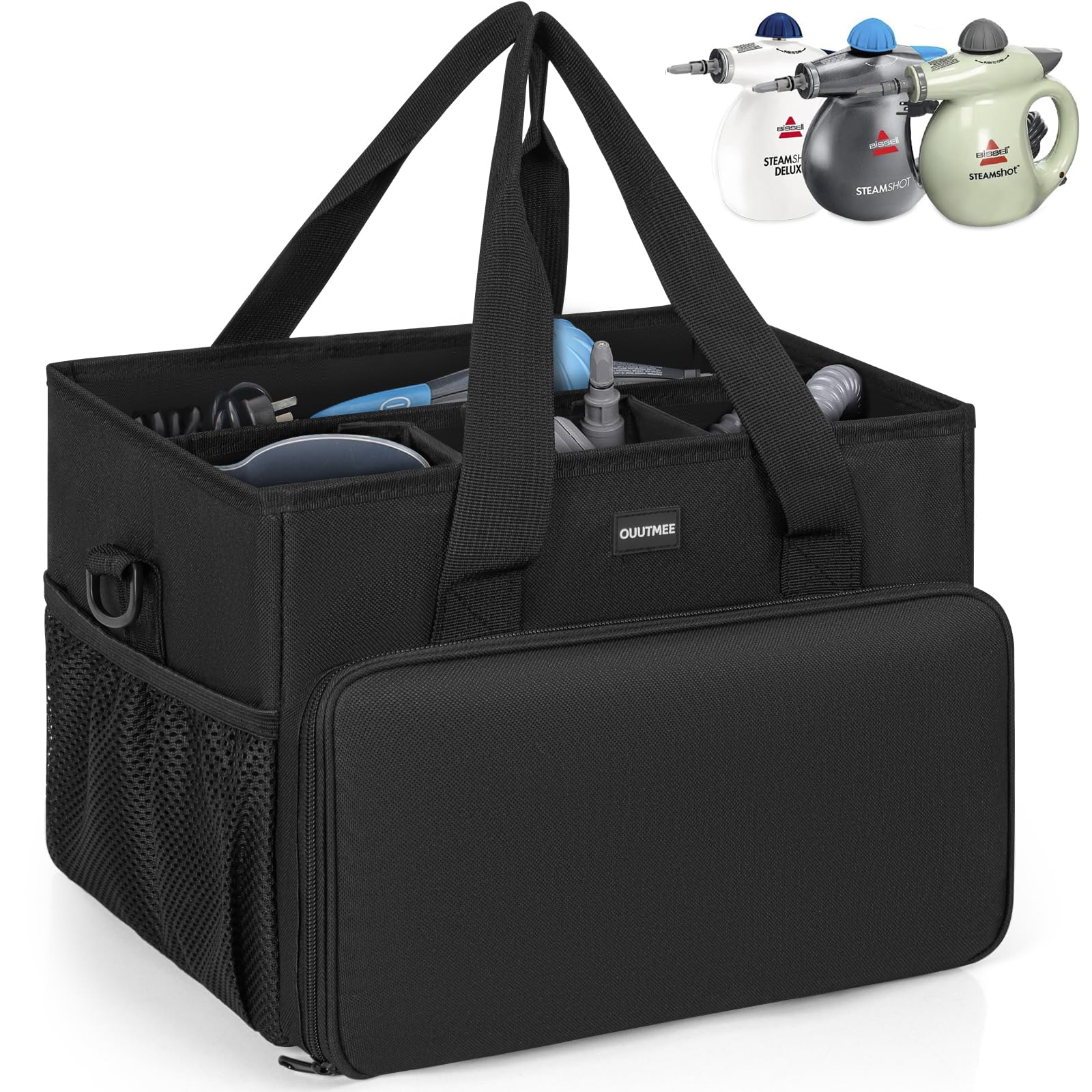 Ouutmee Carry Bag Compatible With Bissell Steamshot Hard Surface Steam Cleaner 39N7V/39N7A, Adjustable Compartments Steam Cleane