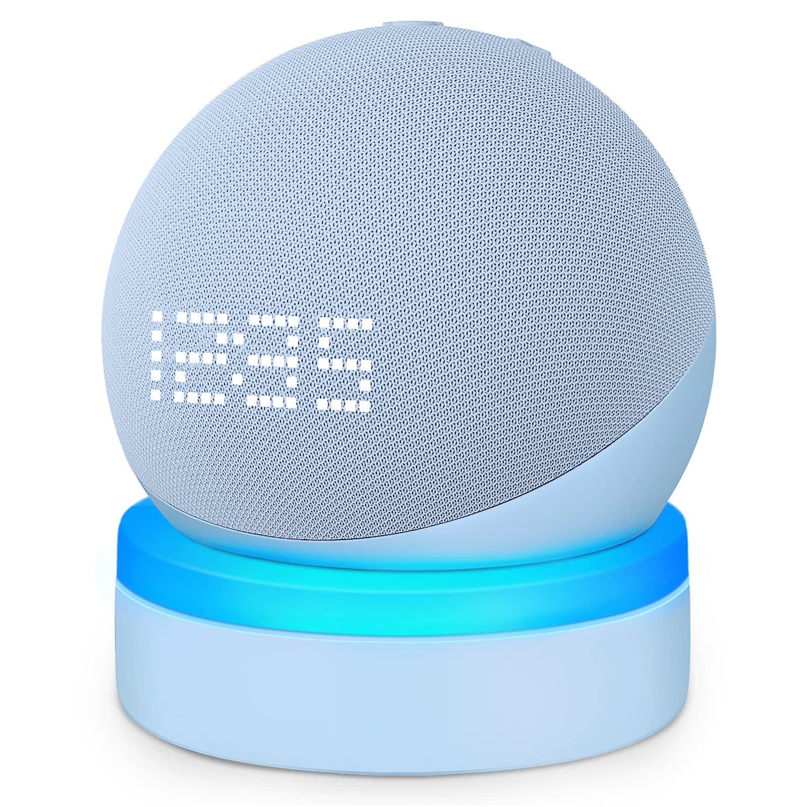 Zuolaco Table Stand For Echo Dot 5Th Generation, Desktop Holder Mount For Echo Dot 4Th/5Th Gen, Base Bracket With Light Guide, D