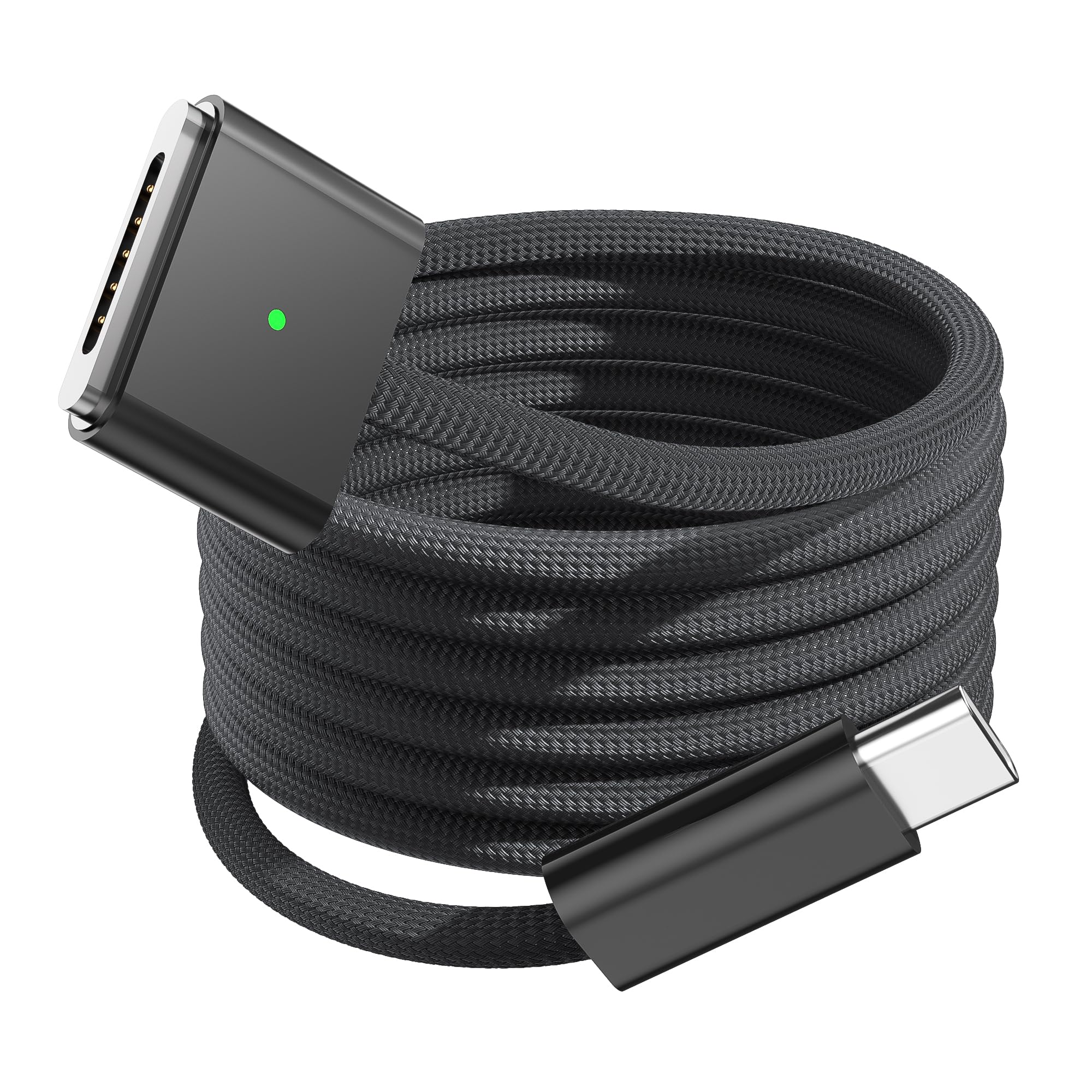 AIRSKY USBC to Magnetic 3 Cable 6.6FT, 140W Magnetic Safe 3 Cable, Black